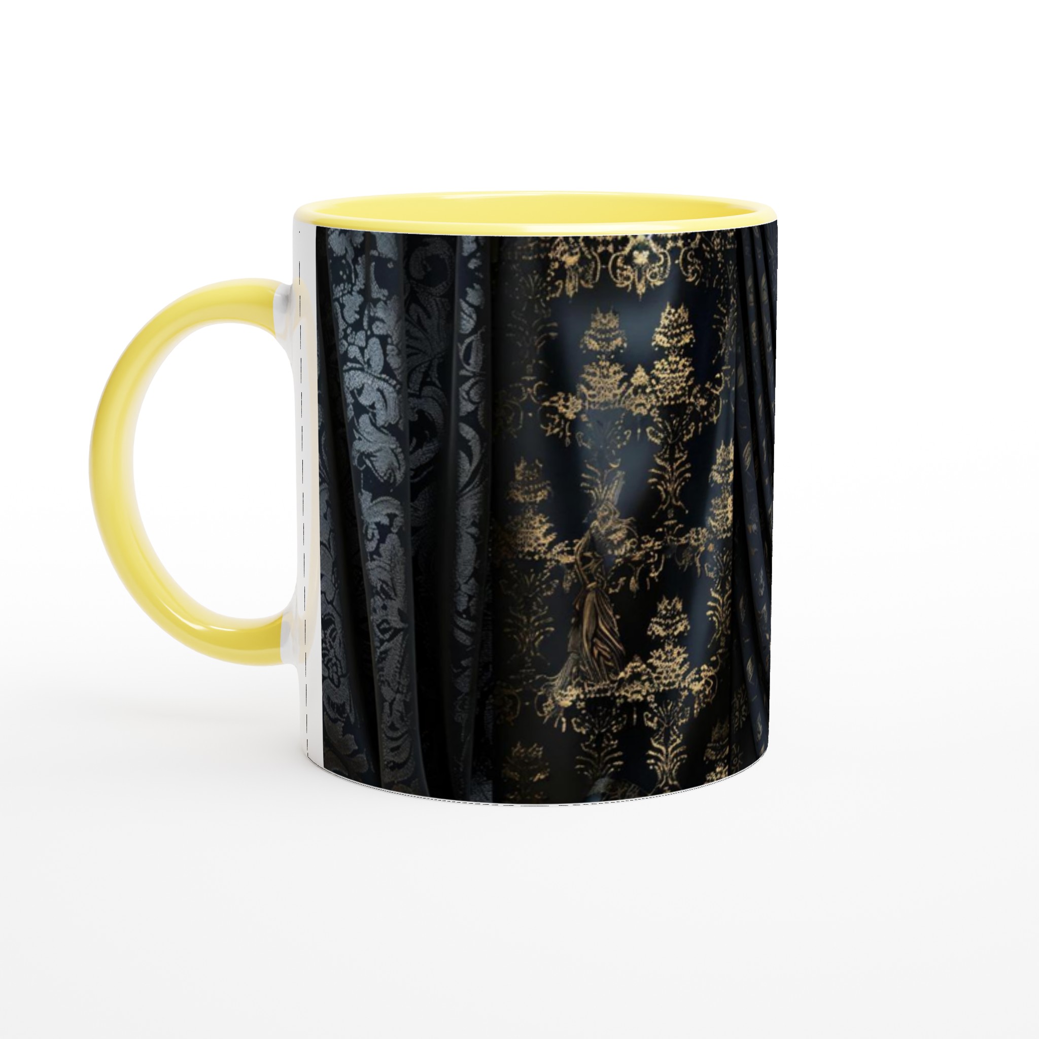 Vit 11oz keramisk mugg med eleganta svartguld-mönster – välj din färgfavorit 5 9b2fad56-22d9-47a9-9e6a-3cc621928b9b