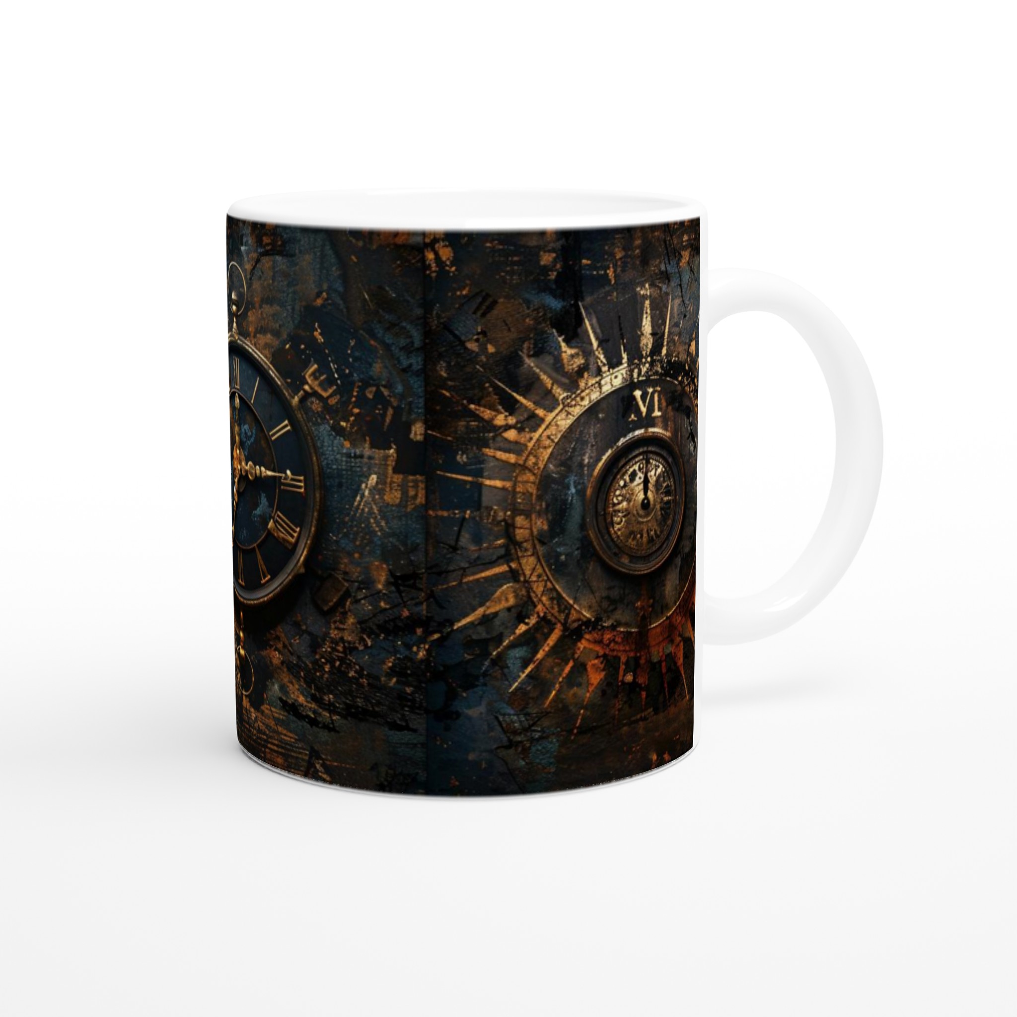 Tidlös Elegans: 11oz Keramikmugg med Antik Klockdesign – Välj din Färg 9 9b60fc6d-7b06-4c90-9da2-894917f68a04
