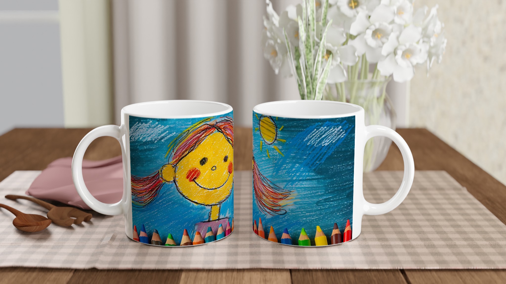 Glädjefull Barndomsdröm Mugg – Keramisk 11oz Kaffemugg i Ditt Val av 7 Livfulla Färger 10 9b7a5720-0dad-461f-b52f-bdb0a840fc3b