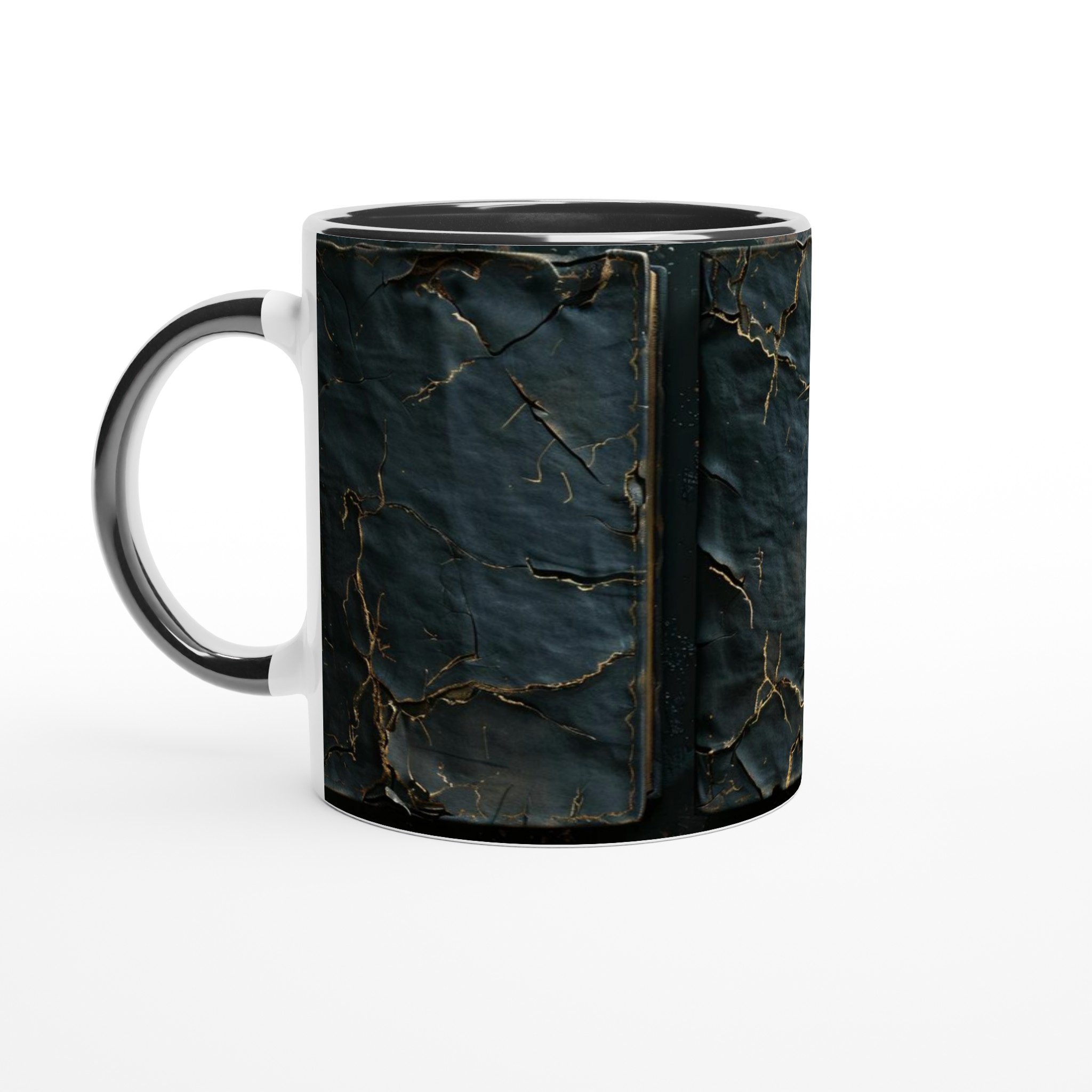 Guldådrad Mörk Abstrakt 11oz Keramikmugg – En touch av mystisk elegans för din favoritdryck 7 9bc28131-1fbc-4830-bc34-9b5156268d85