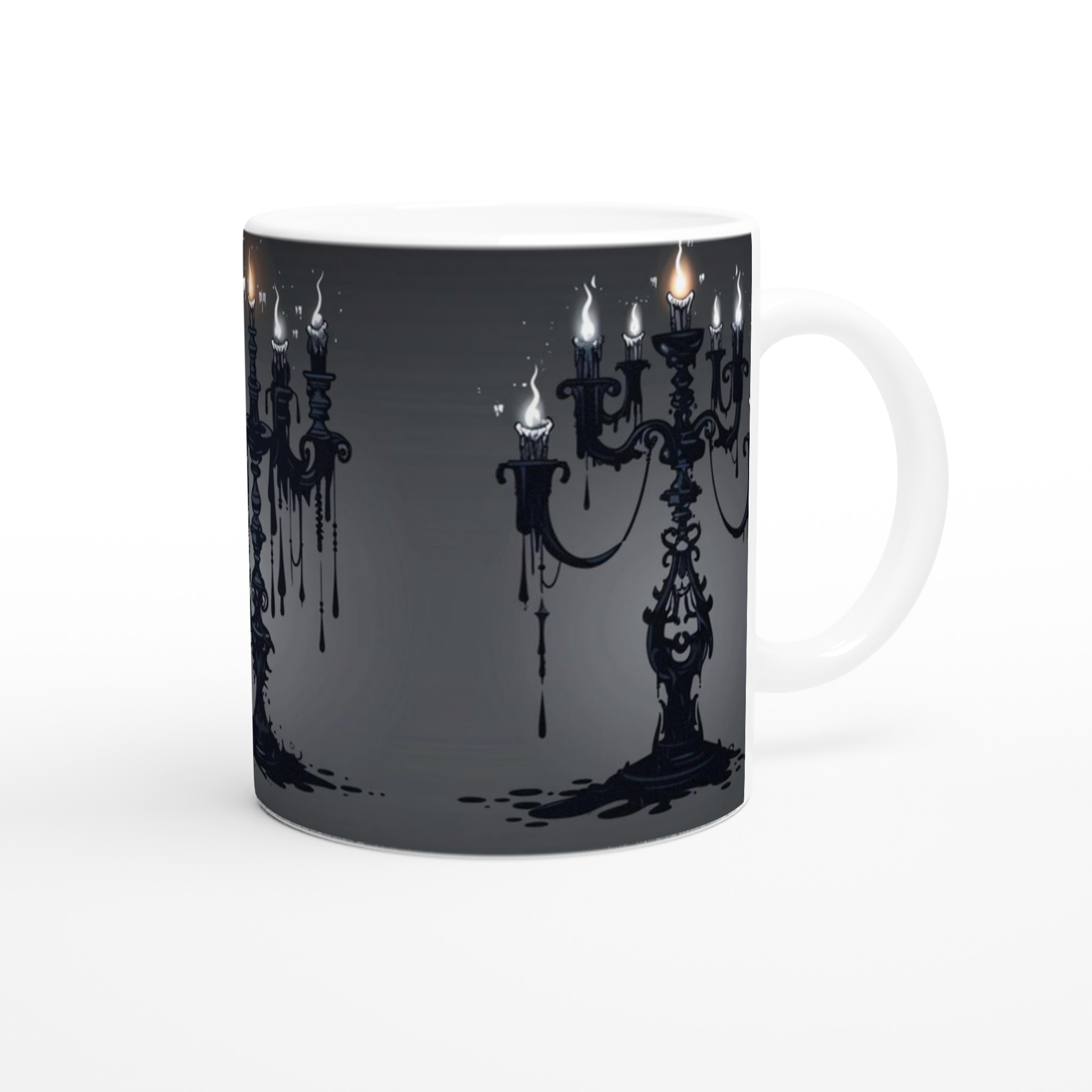 Mystisk Gotisk Ljusstake Mugg – 11 oz Keramikmugg i ditt val av 7 färger 9 9beab390-e4a5-4960-9e76-dad4eb7ff7a7