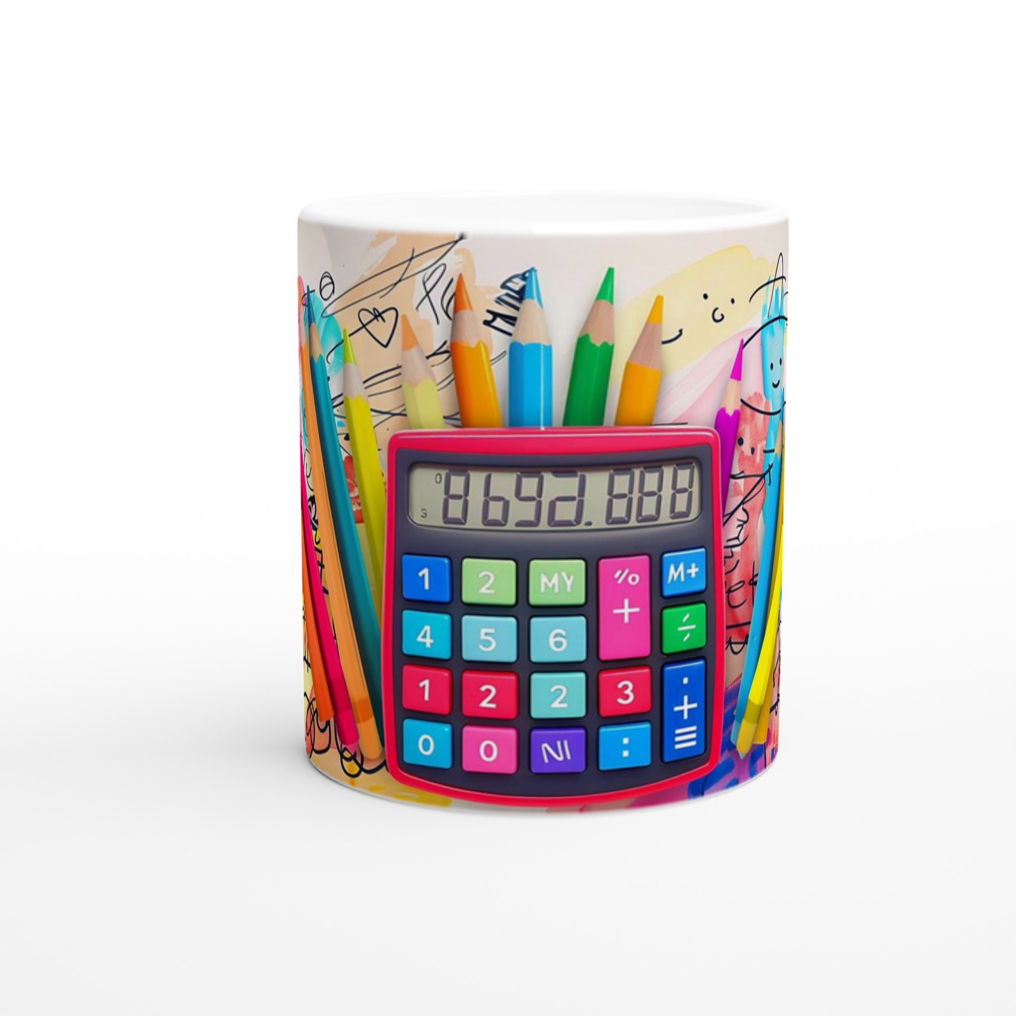 Kreativ Matte Mugg – Färgglad Design för Räknenörden eller Konstnären, Välj Bland Flera Färger 8 9c618705-e195-499a-8aa2-8e251dbe1669