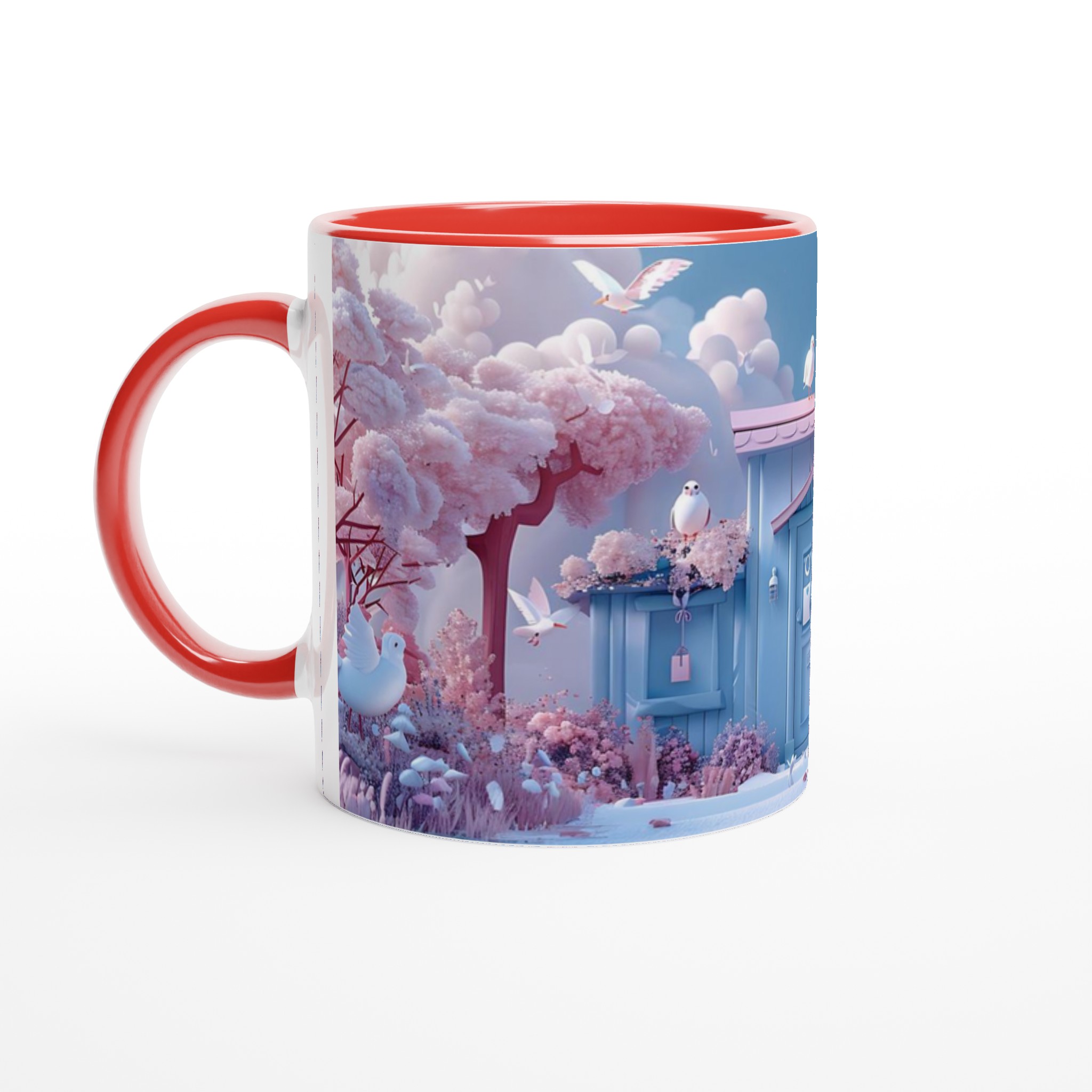 Pastellharmoni Mugg - 11oz Keramikmugg med Drömskt Rosa & Blå Design 2 9c74b0e7-93cd-44cb-8ad7-65db5282092a
