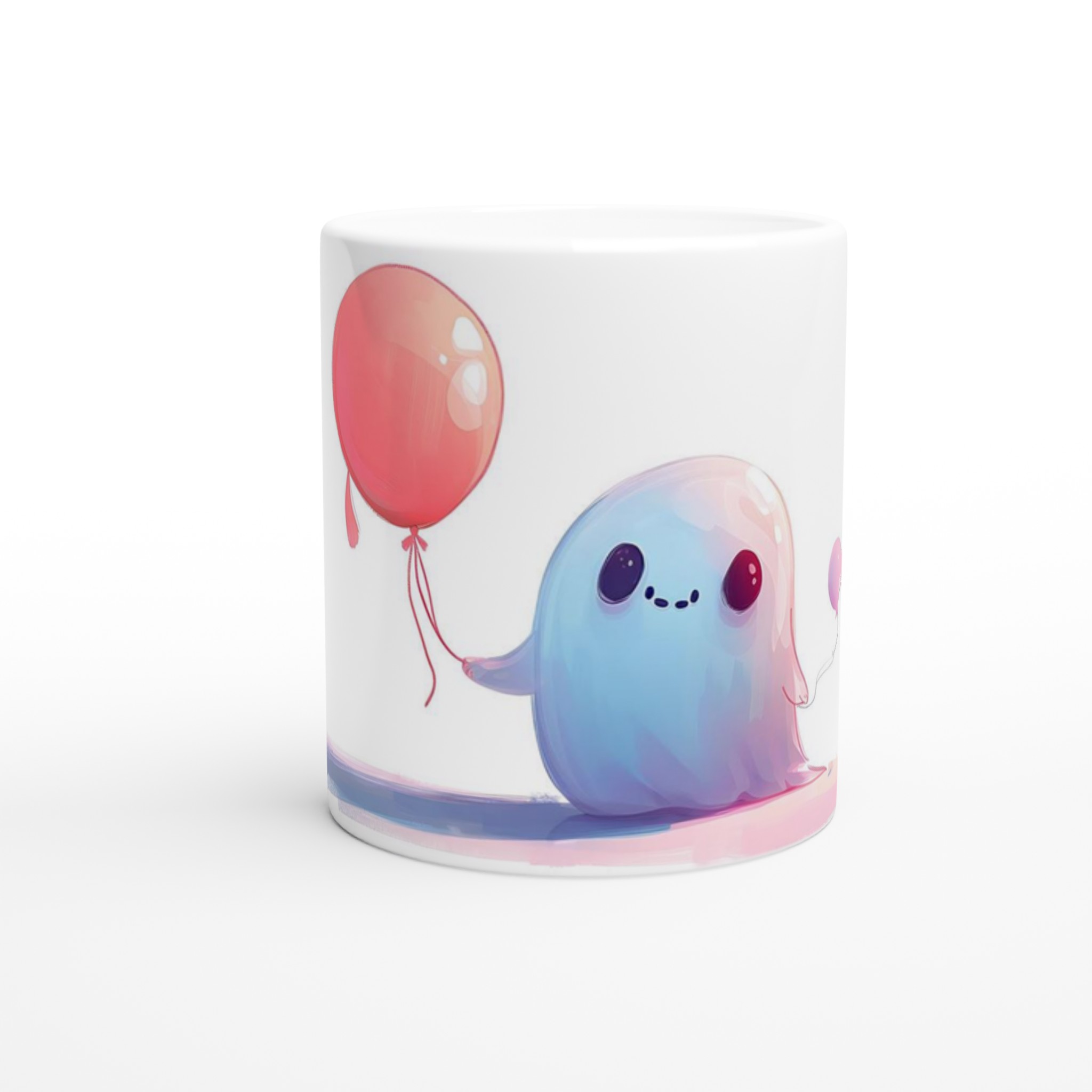 Söt Spöke med Ballonger - 11oz Keramisk Mugg i Valfri Färg 8 9c77daee-faf3-4f3b-9bf1-59862d2aa6ab