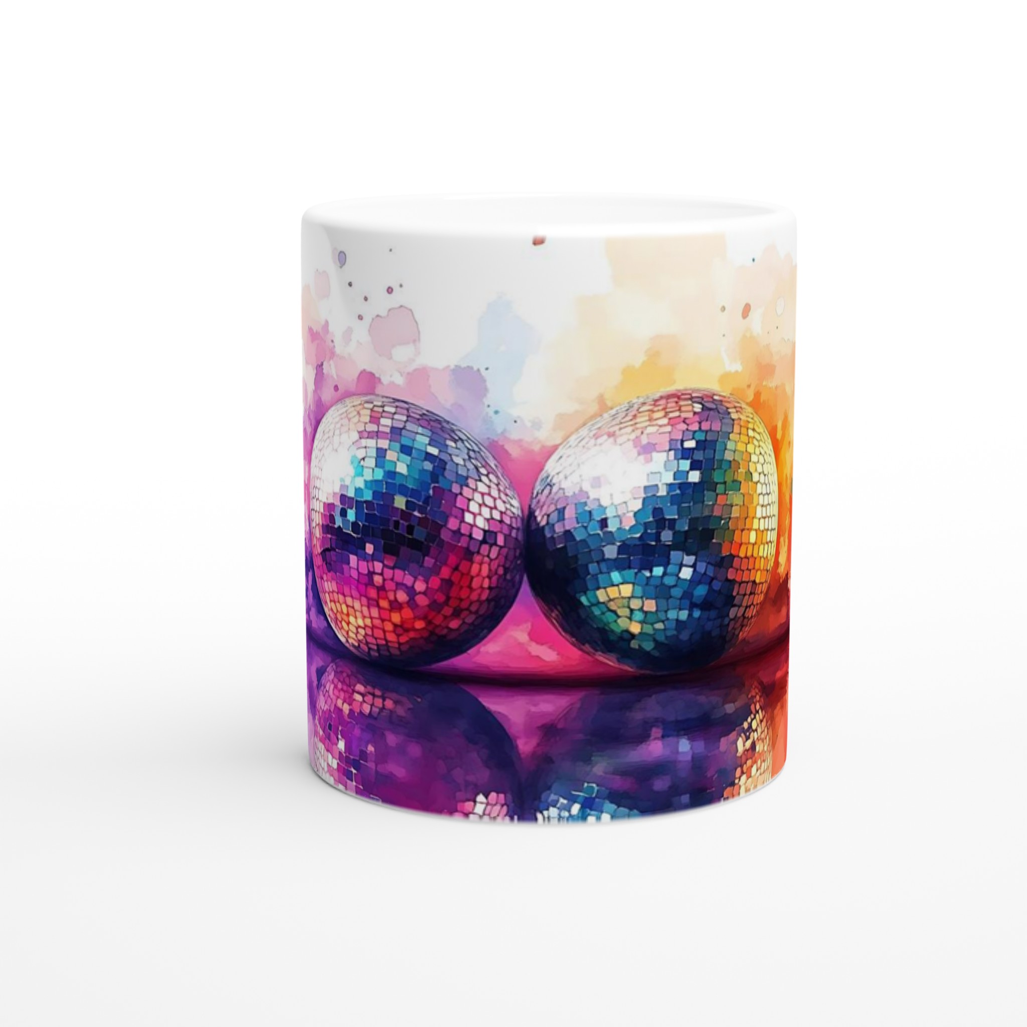 Disco Fever Keramisk Mugg – Färgglad Watercolor Party Vibe, 11oz – Välj din favoritfärg! 8 9c82611f-cf00-4414-b443-90c57312c9bb