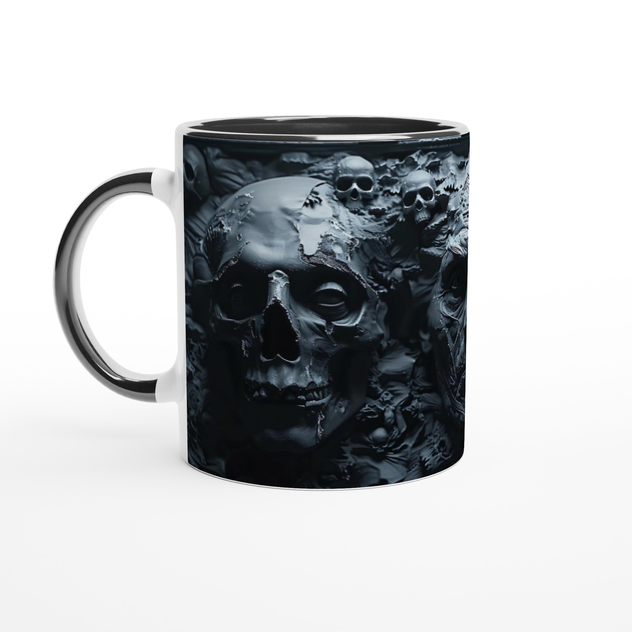 Mörk Elegans 11oz Keramisk Mugg - Gotisk Konst & Skallar i Din Valda Färg 7 9c9de191-25f0-478b-8fc3-2d2f992c9b0f