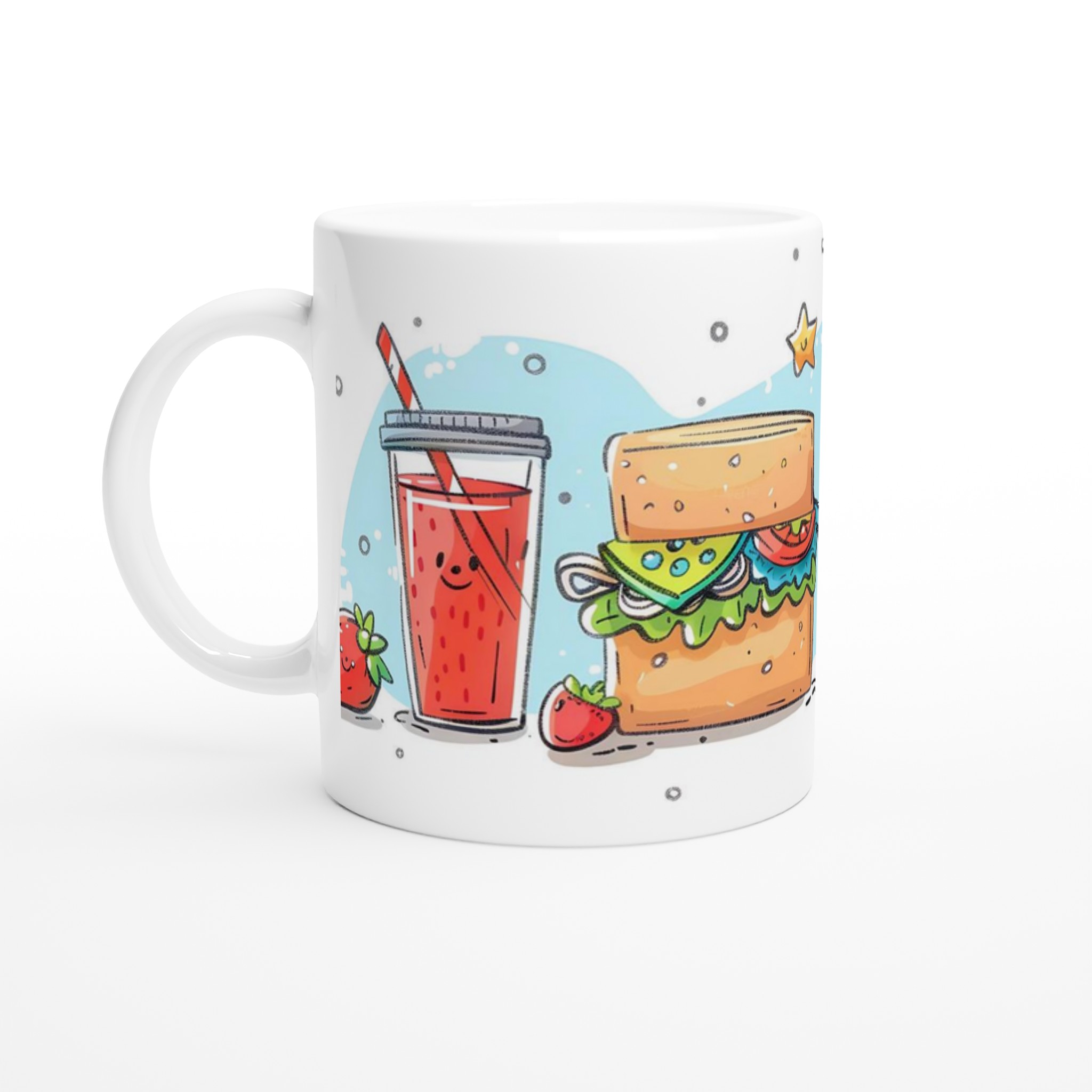 Söt Fika Vänner Keramikmugg – Glada Måltider i Pastell – 11oz Personlig Kaffekopp 1 9d3958f5-3b00-47fa-819a-19058cf91474