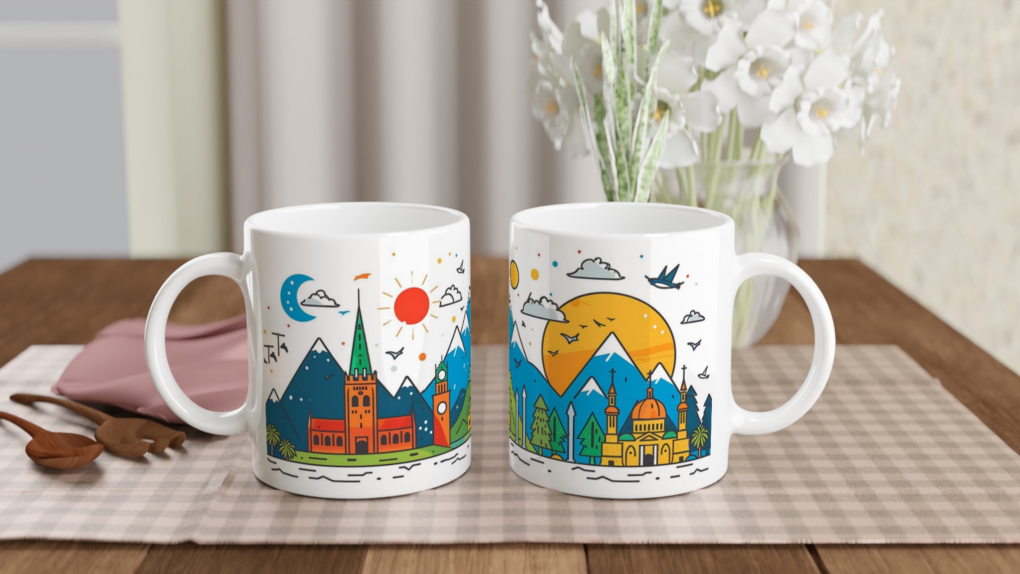 Färgglad Resemugg: Världens Landmärken i Lekfull Design – Välj Din Färg! 10 9d3a2ddb-91a2-472a-aae0-91d760331421