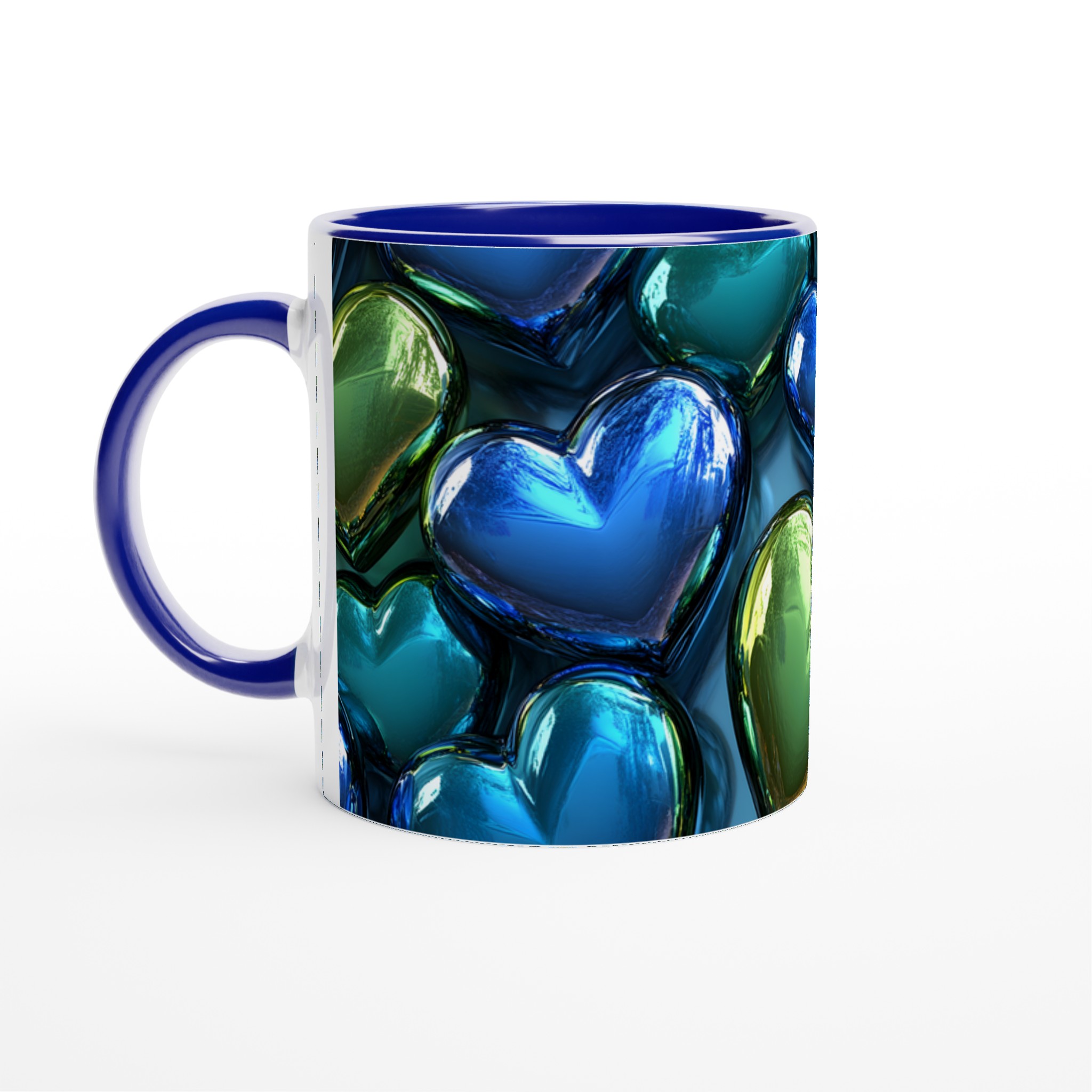 Kärlek i Varje Klunk: 11oz Keramisk Mugg i Glänsande Blått och Grönt 4 9d5a5bf5-edff-4baf-8e1e-88ab809f5096