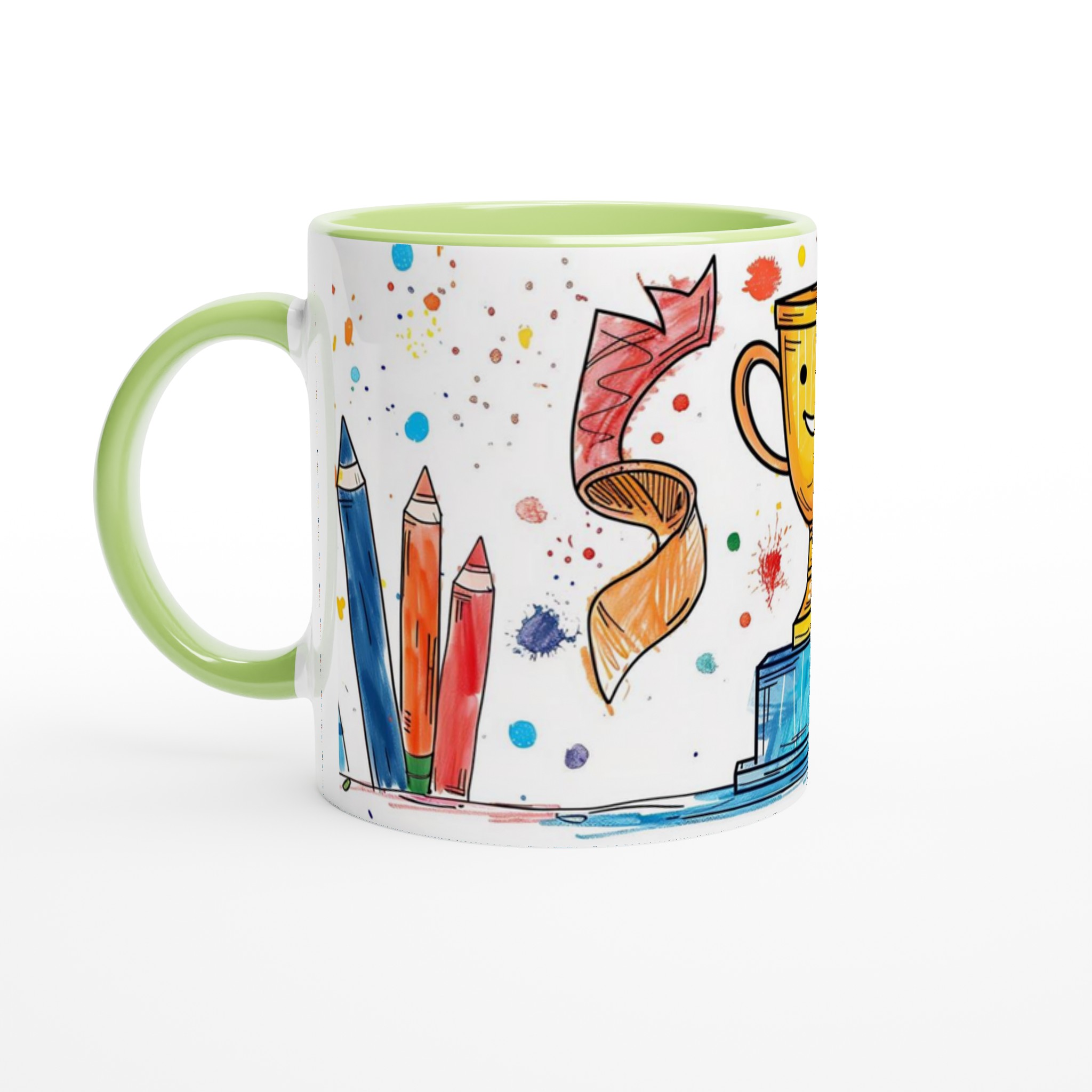 Vinnarmugg med Glad Trofé & Färgsprakande Krita Design – 11oz Keramisk Mugg i Valfri Färg! 3 9d658b71-f1ff-461c-a14a-c6907356caba