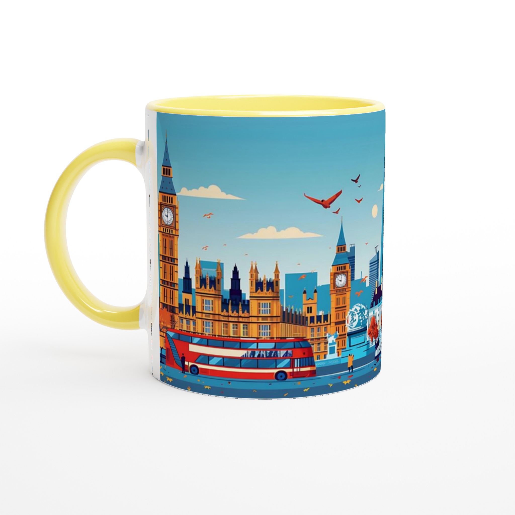 London Skyline Konst Mugg – Levande Stadsbild Keramisk Kaffemugg i 7 Färger 5 9dee54f5-02a3-4bef-9ed7-ff9845b8b1be