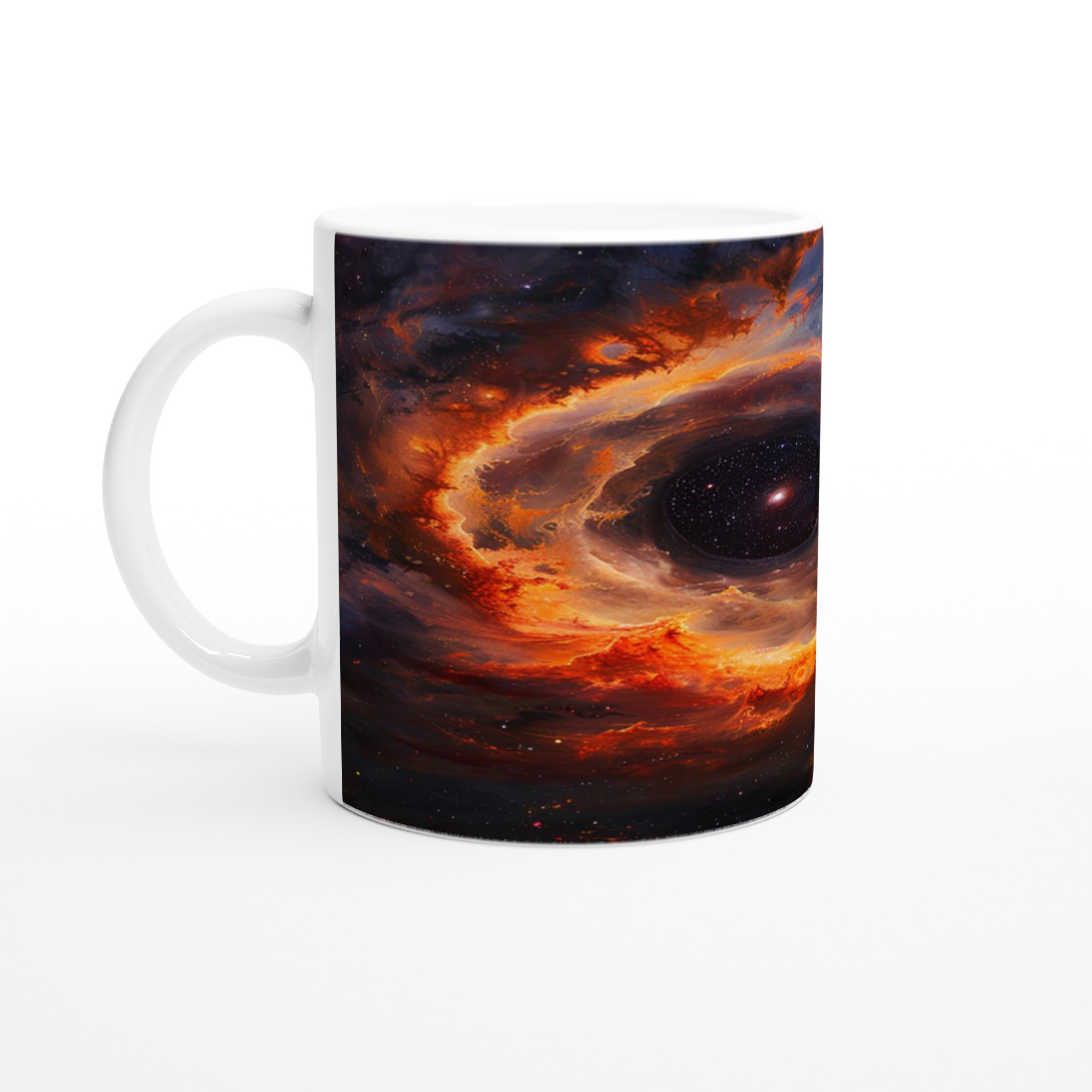 Kosmisk Virvel Mugg - 11oz Keramikmugg med Galaktiskt Design i Varma Toner 1 9e195476-a5b5-44e4-97c5-ab0ede460074