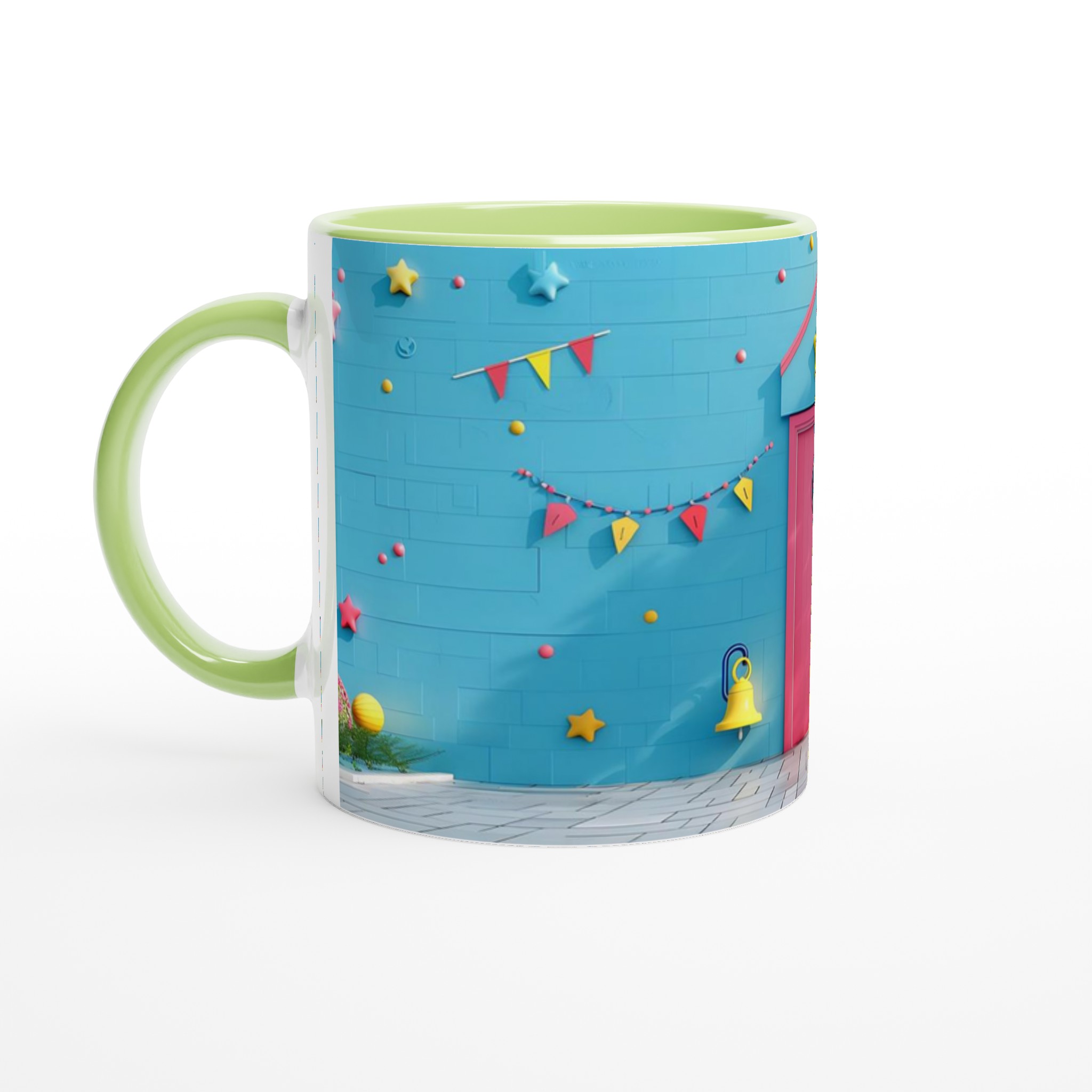 Lekfull Keramikmugg 11oz – Färgglad Barnrumsdesign för Kaffe, Te & Presenter, Välj Bland 7 Härliga Färger! 3 9e40d89f-688f-4a59-8b13-0b58345d927f