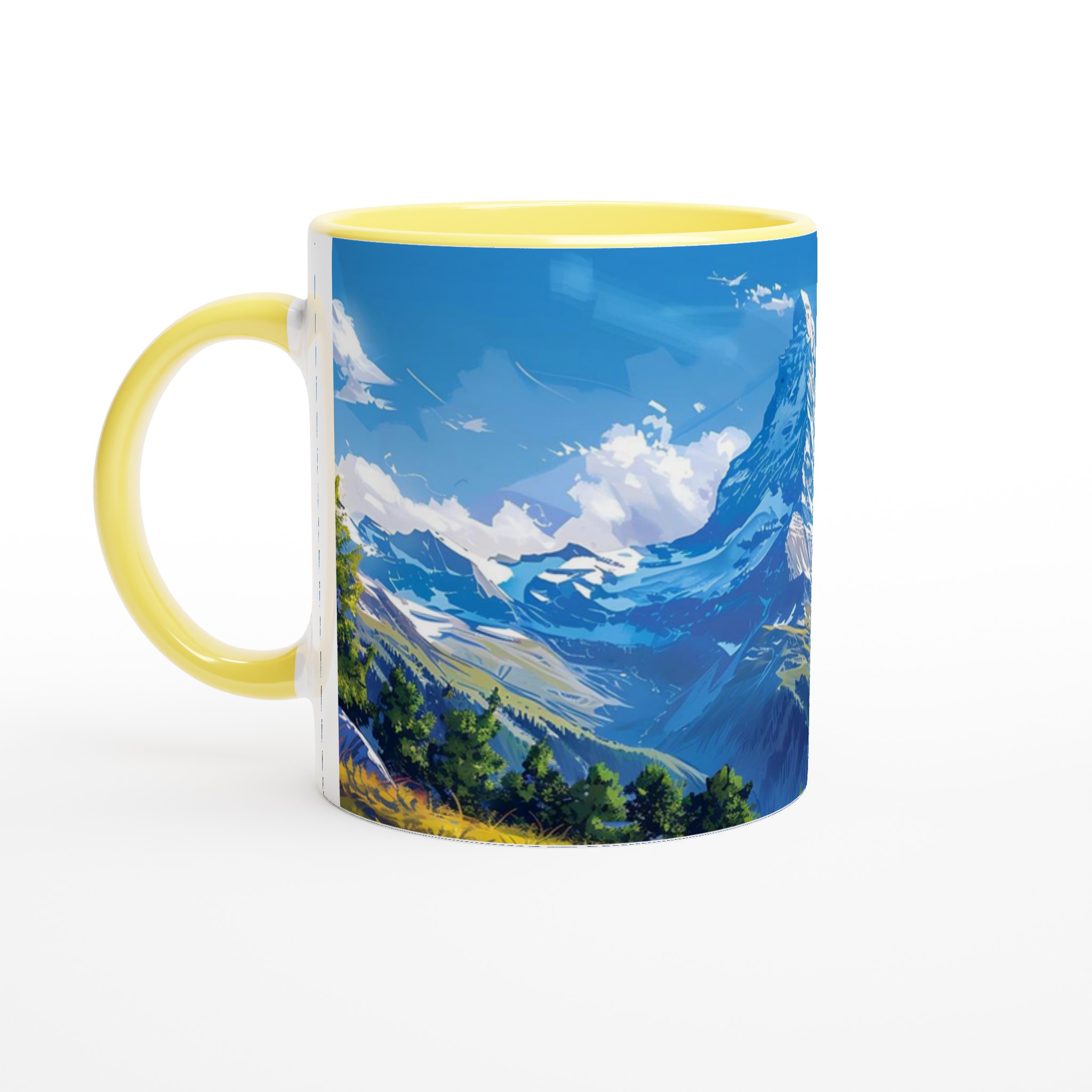 Majestic Mountain Peaks 11oz Keramisk Mugg – Konstnärligt Tryck för Naturälskare 5 9e4f88e5-646a-4f33-8b61-2231b9e86887