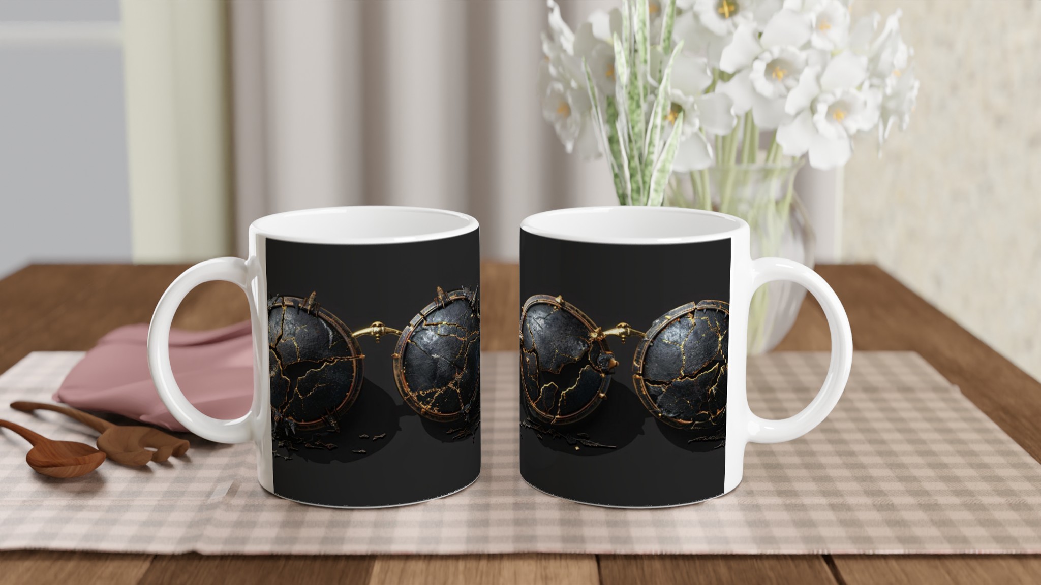 Förlorad Värld: Exklusiv Keramikmugg med Gyllene Sprickor - 11oz Designmugg i ditt val av färg 10 9e735c97-aaa9-4f2b-b566-130fa6d6e202