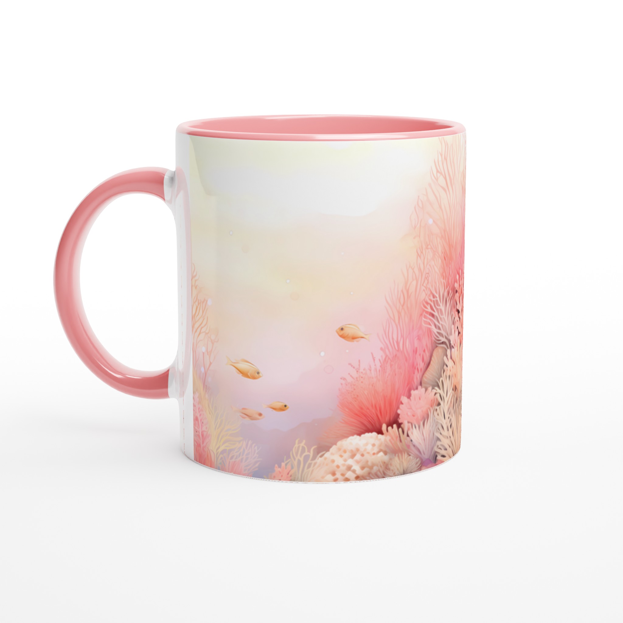 Pastellkorallhav 11oz Keramisk Mugg – Drömsk Akvarellstil för Din Favoritdryck 6 9e787779-88ba-4fe4-8119-06fd60c0bd91