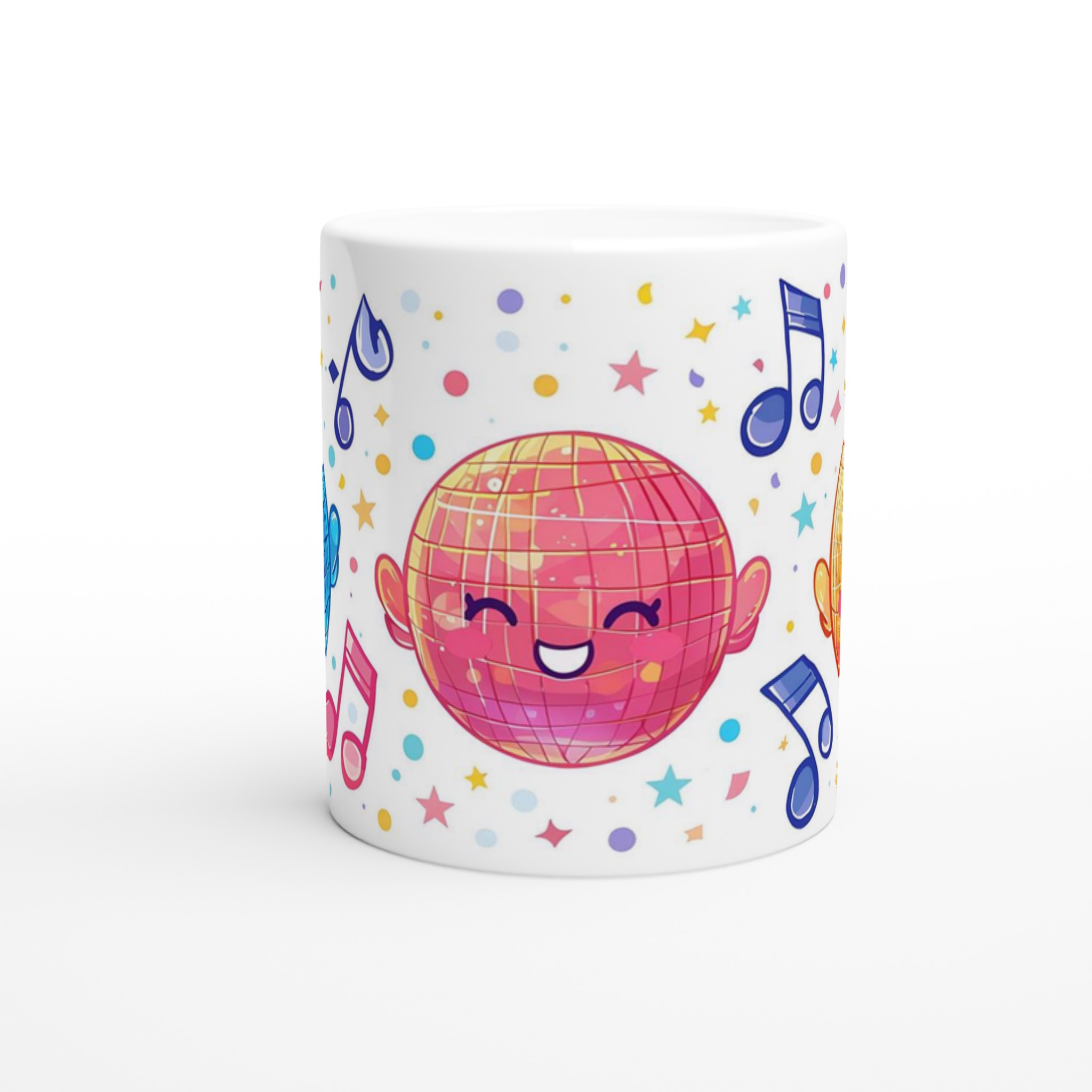 Disco Party Keramikmugg - Charmig & Färgglad 11oz Kaffekopp för Dansälskaren 8 9e7a1c8a-7890-4014-9f6c-0ad2ef185e65