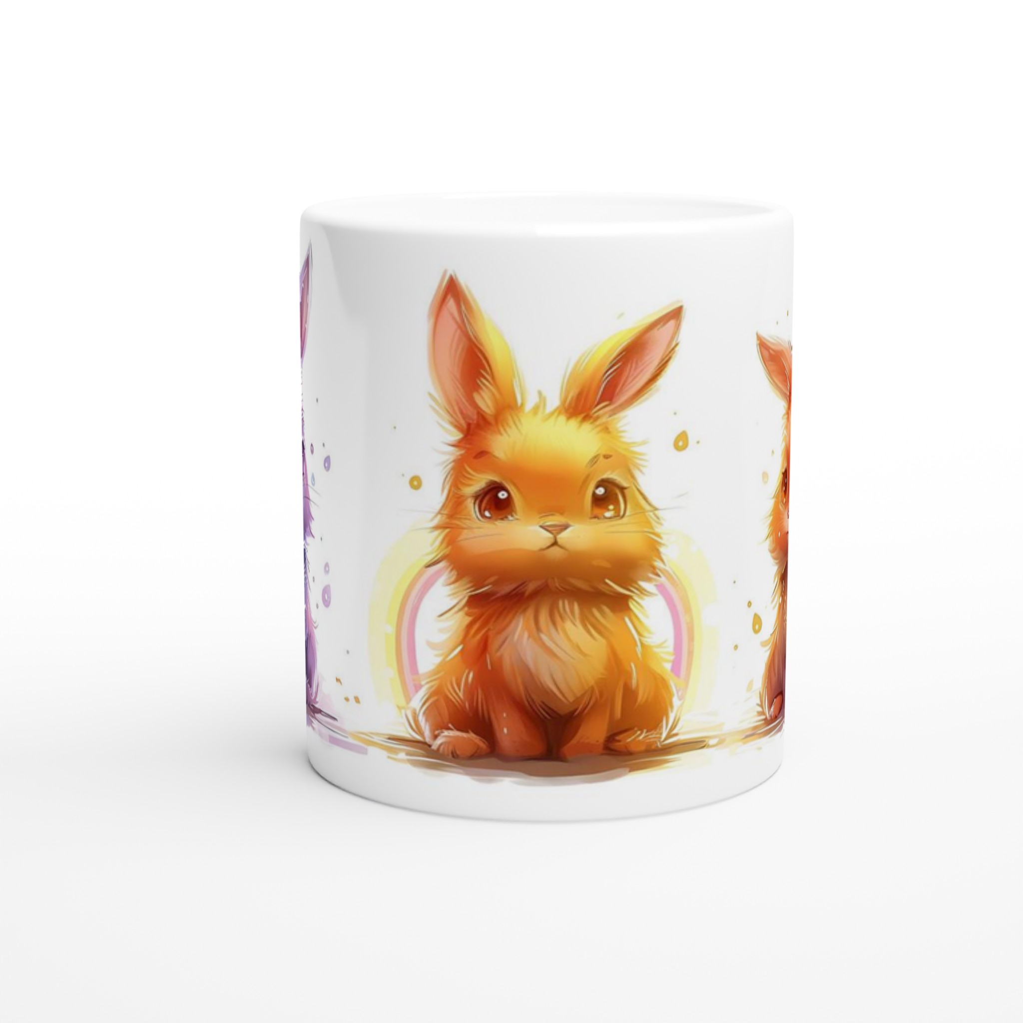 Söta Akvarellkaniner Mugg – Välj bland sju lekfulla färger för din perfekta 11oz keramikmugg! 8 9e9bb516-b189-4700-8069-d7b9a9764a47
