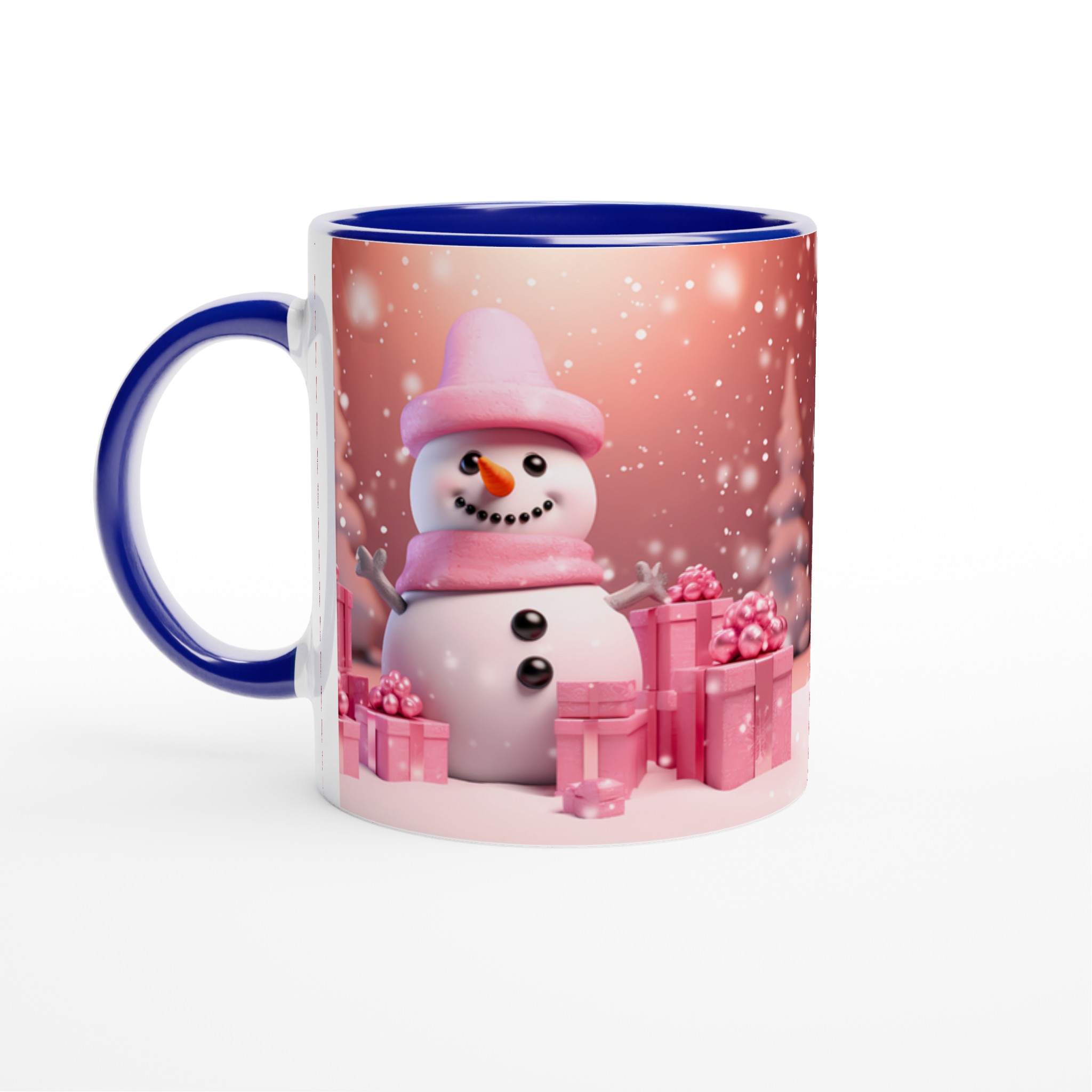 Mysig Vintermugg: Rosa Snögubbe & Presenter – 11oz Keramikmugg för Julglädje och Färgstarka Tryck! 4 9eddc3cb-d2b5-4c23-bb56-e933e2733fc2