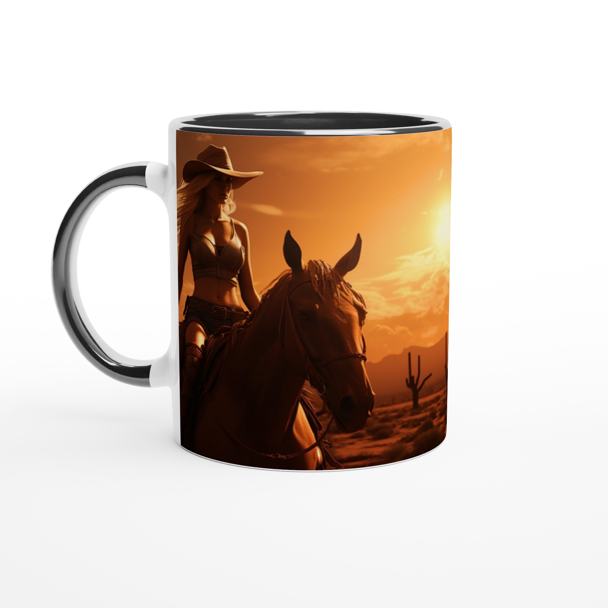 Western Sunset Riders – 11oz Keramisk Mugg: Vilda Västern Charm i Sju Färger 7 9f5b0919-0a11-4908-9202-d9d0de81aeed