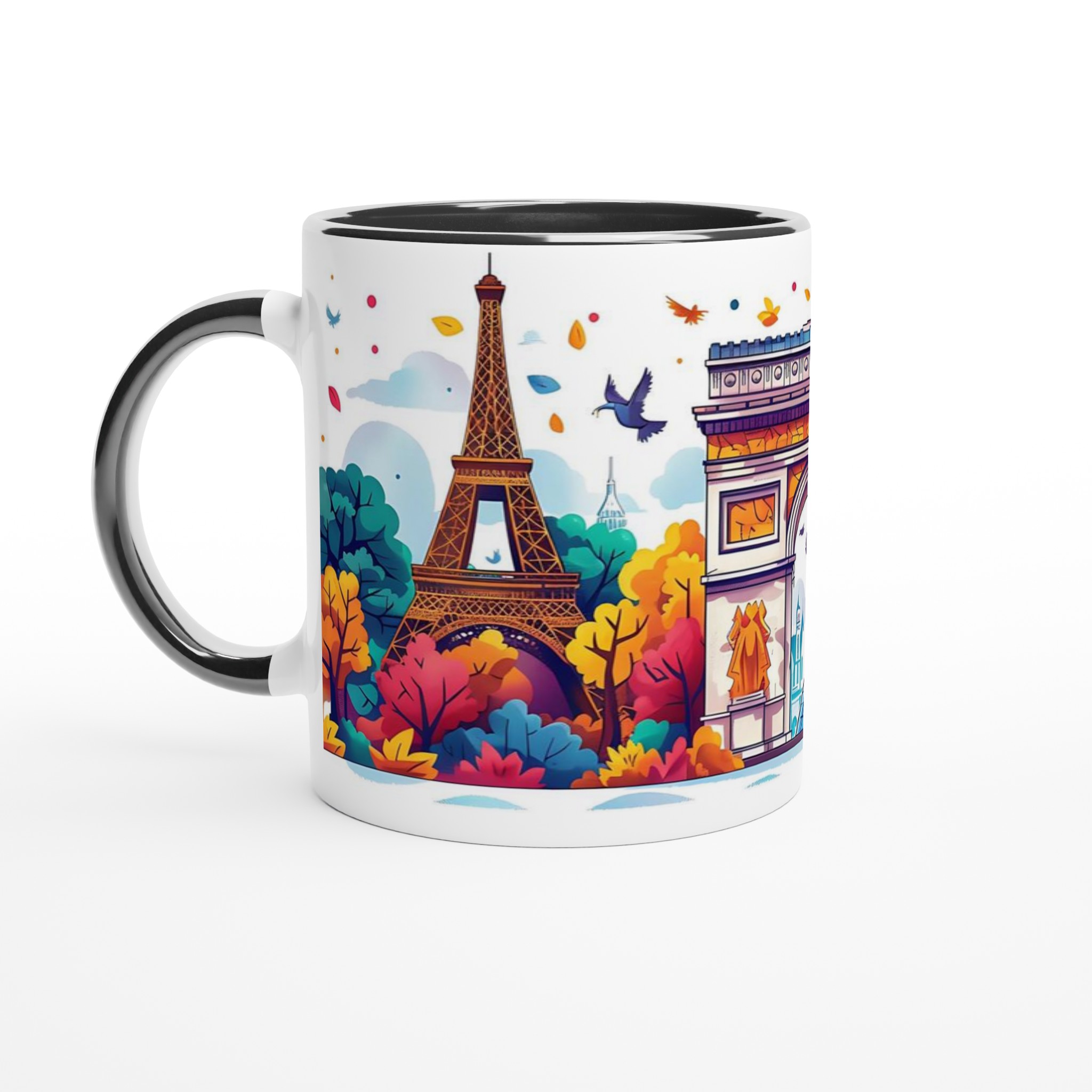 Parisisk Charm: Konstfull 11oz Keramikmugg med Ikoniska Landmärken – Välj Din Färg! 7 9f67c629-a548-474d-a705-bfd135fb9fac