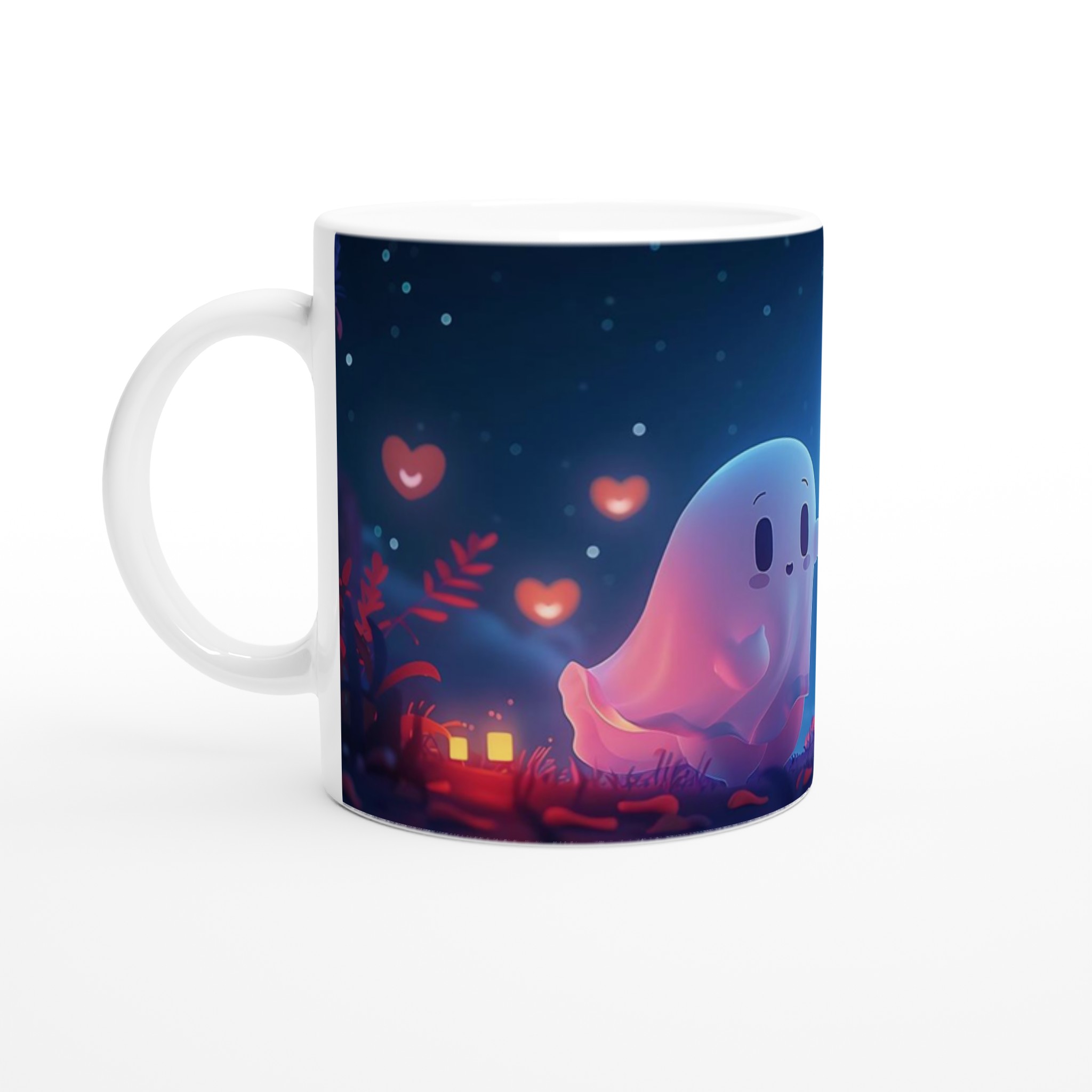 Söt Spöke Fullmåne Keramikmugg – Magisk 11oz Kaffemugg i Ditt Val av Färg 1 9f8a112b-4120-4968-8ee4-a9dc35cad999
