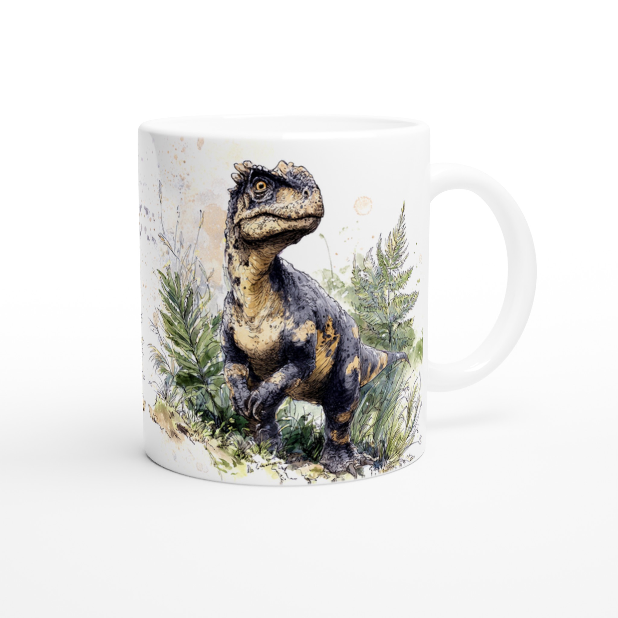 Förhistorisk Charm: Dinosaurie Akvarell Mugg - 11oz Keramikmugg för Dinosaurieälskare i 7 Färger 9 9f955fe3-dfe4-466d-acca-501b4162ece4