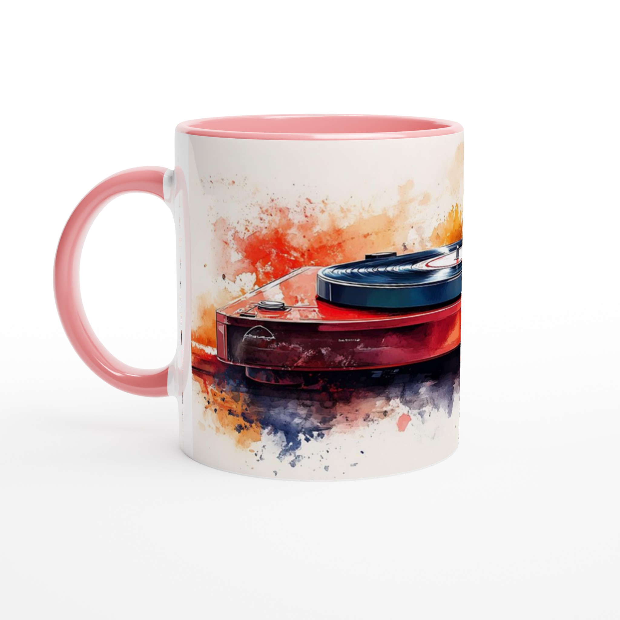 Retro Vinyl Vibe Mugg - Musikinspirerad Akvarell på 11oz Keramik, Välj Din Färg! 4 9fe48955-0088-46cf-9240-ebe0c72c9b07