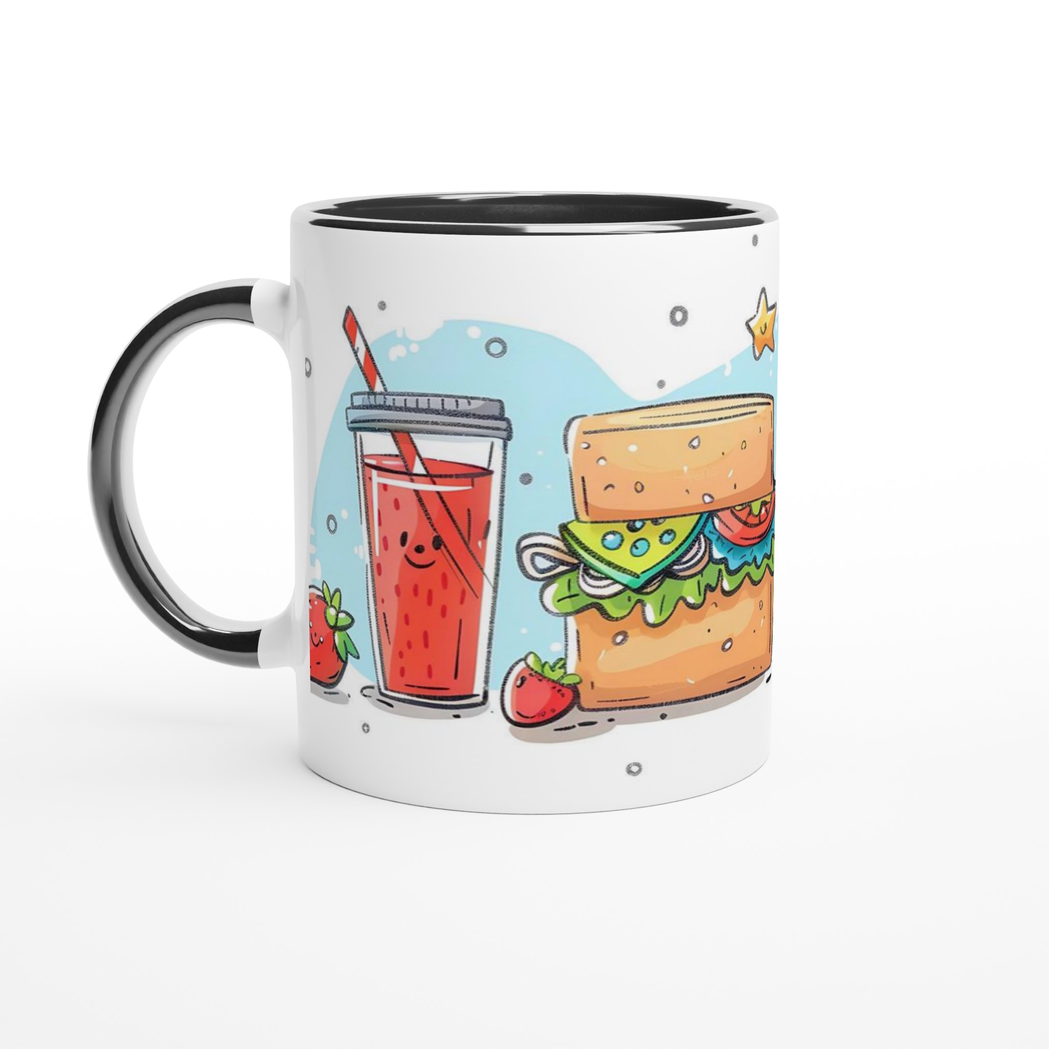 Söt Fika Vänner Keramikmugg – Glada Måltider i Pastell – 11oz Personlig Kaffekopp 7 a0484e6c-2b97-42b0-bae2-f3dc260ad570