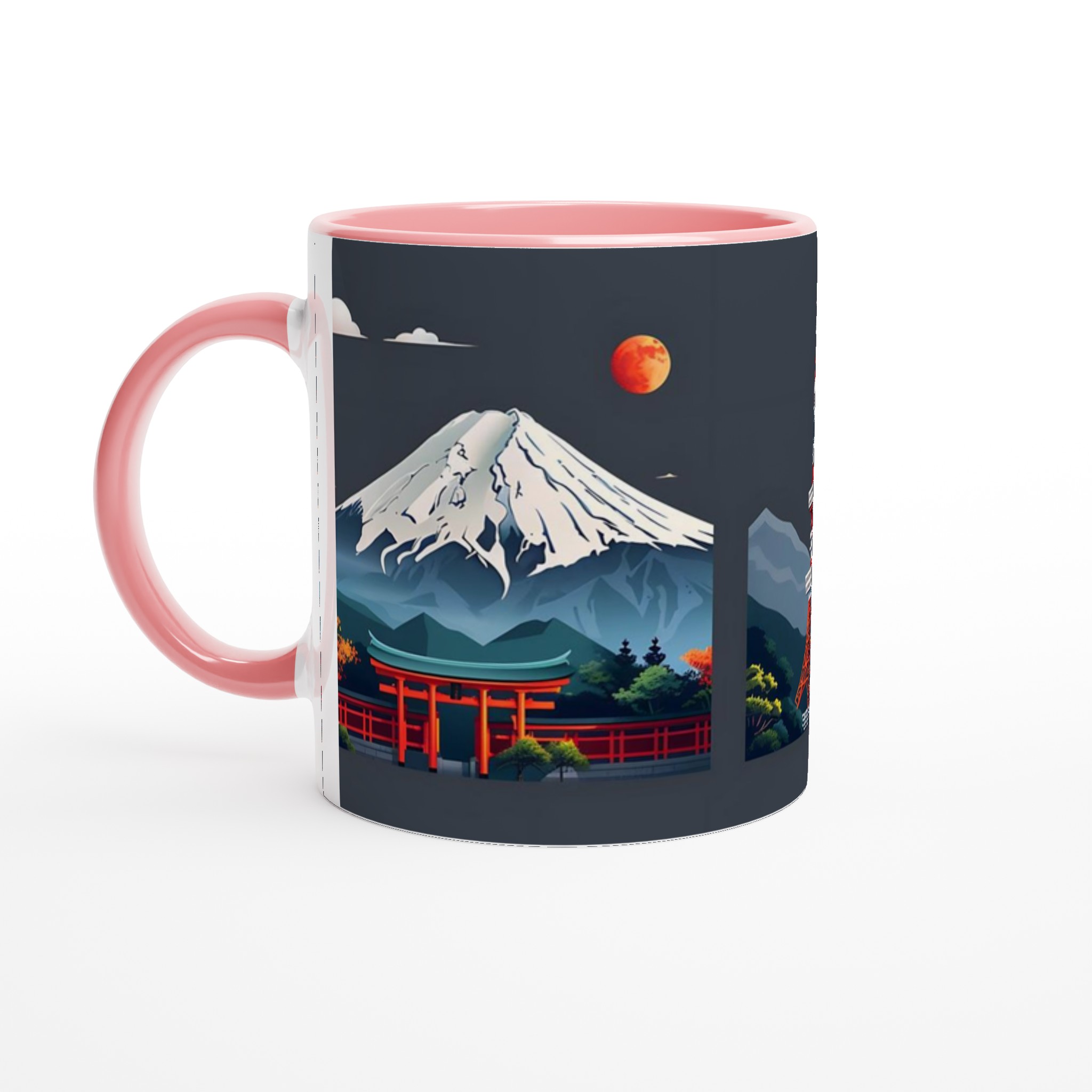 Japansk Resedrömmar Mugg – Fuji, Tokyo Tower & Torii – Perfekt för kaffeälskare i sju färger! 6 a0658c8f-ab1f-4e8b-8a73-30e0ddfc4ac1