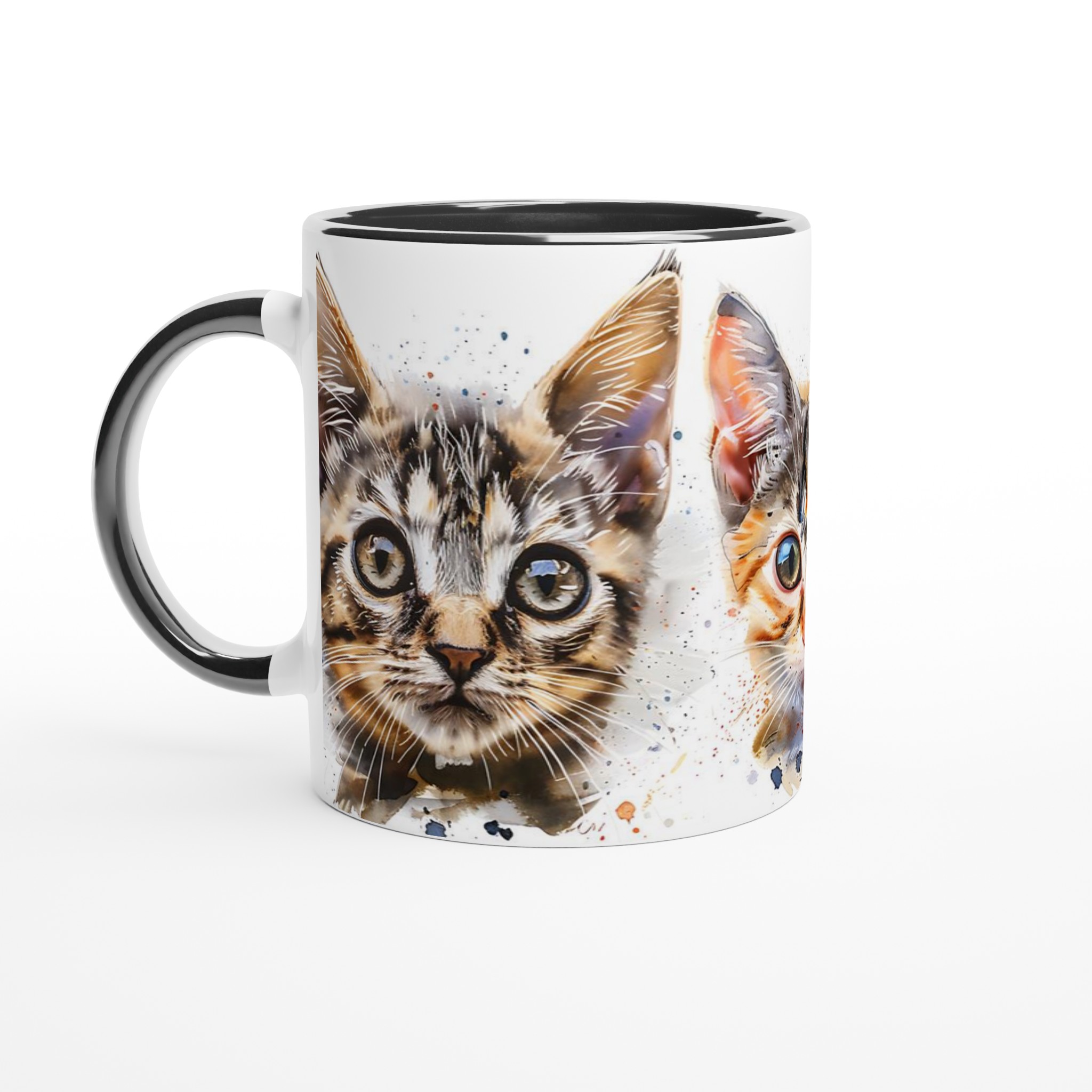 Konstnärlig Akvarell Kattmugg – Personlig 11oz Keramikmugg i ditt val av 7 Livfulla Färger 7 a06e890a-257a-4a16-b385-77f8b0ccf589