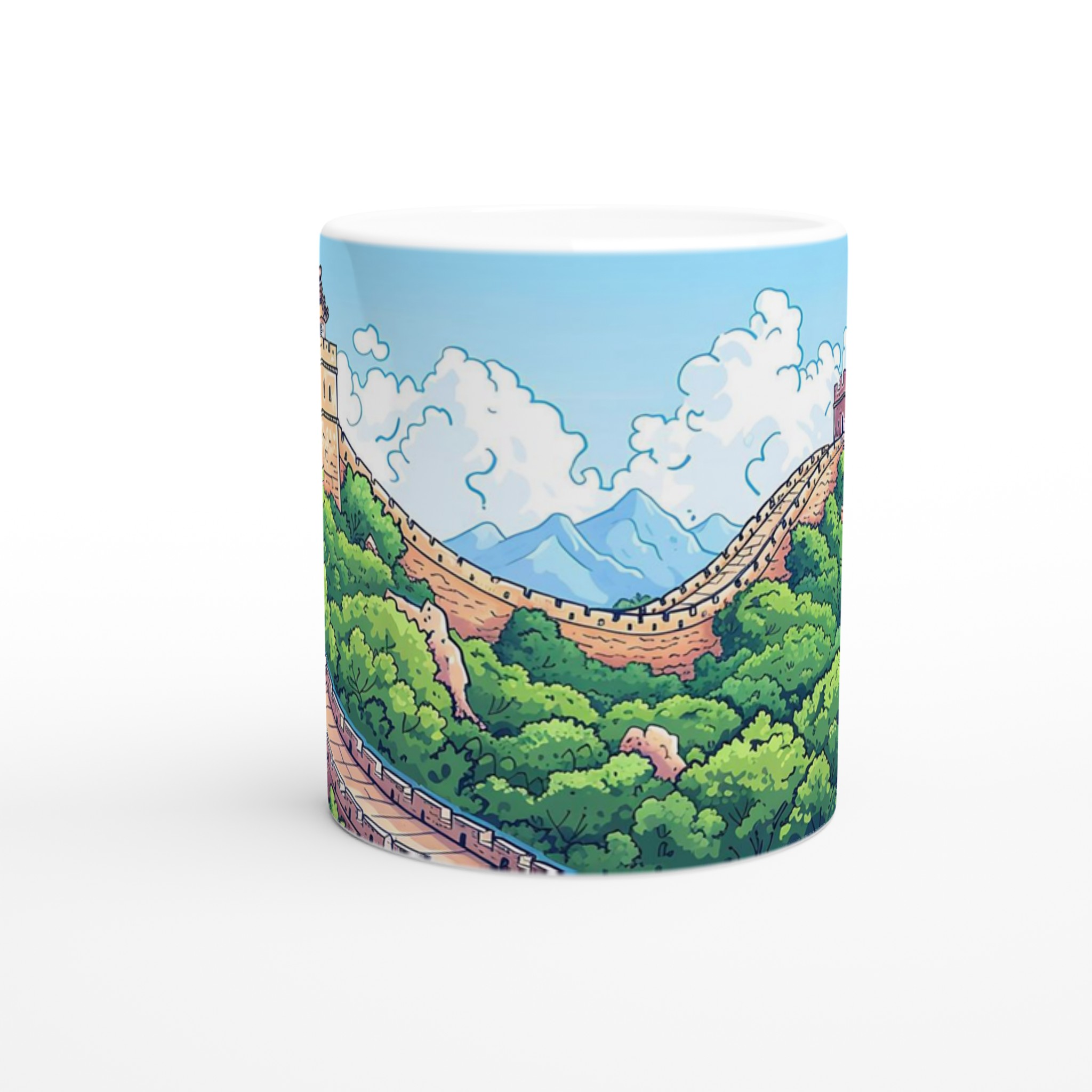 Storslagen Kinesisk Mur Muggen – Färgstark Kinesisk Vägdesign i 11 oz Keramik 8 a0a93c0a-c990-47be-9e83-4d43f42b8c23