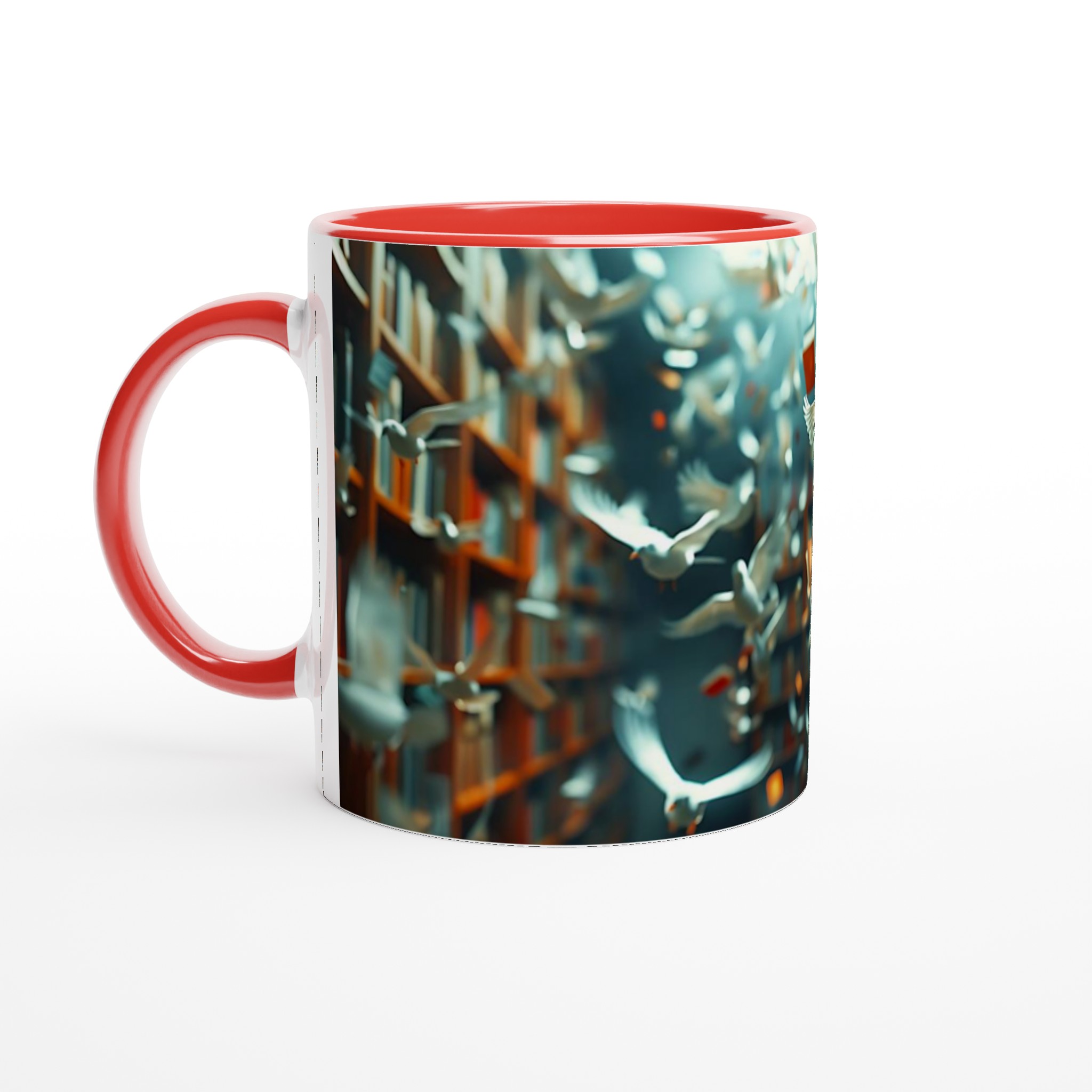 Magiska Flygande Böcker Mugg – 11 oz Keramisk Mug för Litteraturälskare i Valfri Färg 2 a0bbf3e4-1eb2-4536-b05d-17c61802ac7c