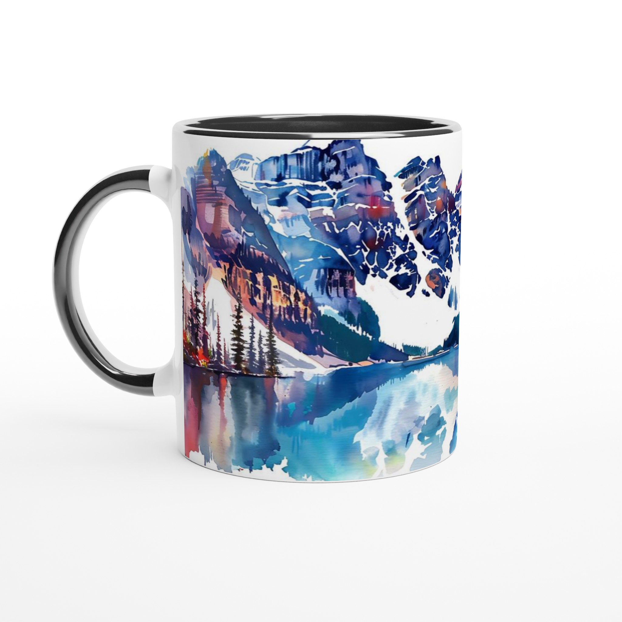 Akvarellberg: En 11oz Keramisk Mugg med Spektakulärt Landskap 7 a1150888-802d-4a83-9007-2a724127bc00