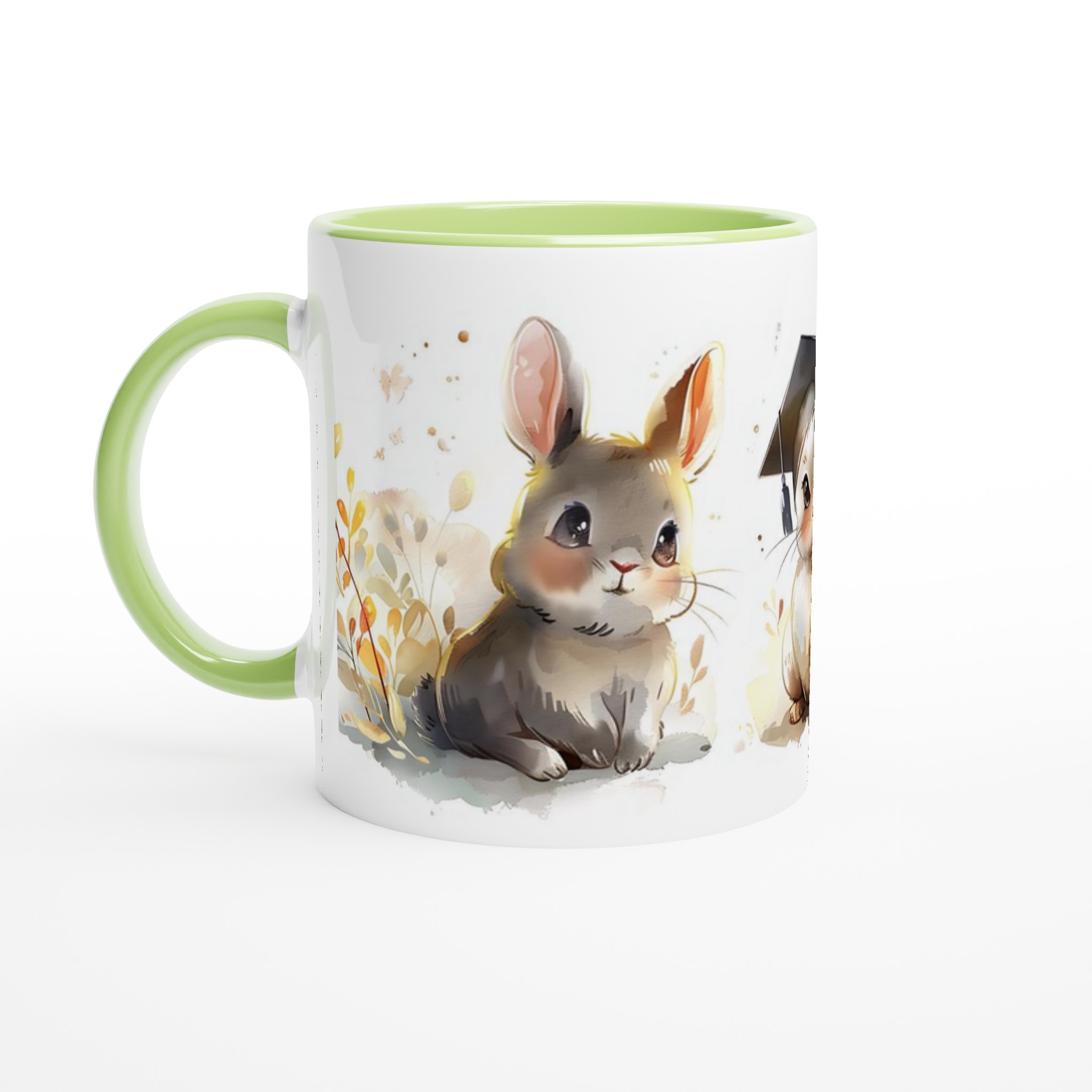 Söta Akvarellkaniner Mugg – Charmig 11oz Keramikmugg i Valfri Färg 3 a118173e-580d-474d-a9b0-2b51fc071d2f