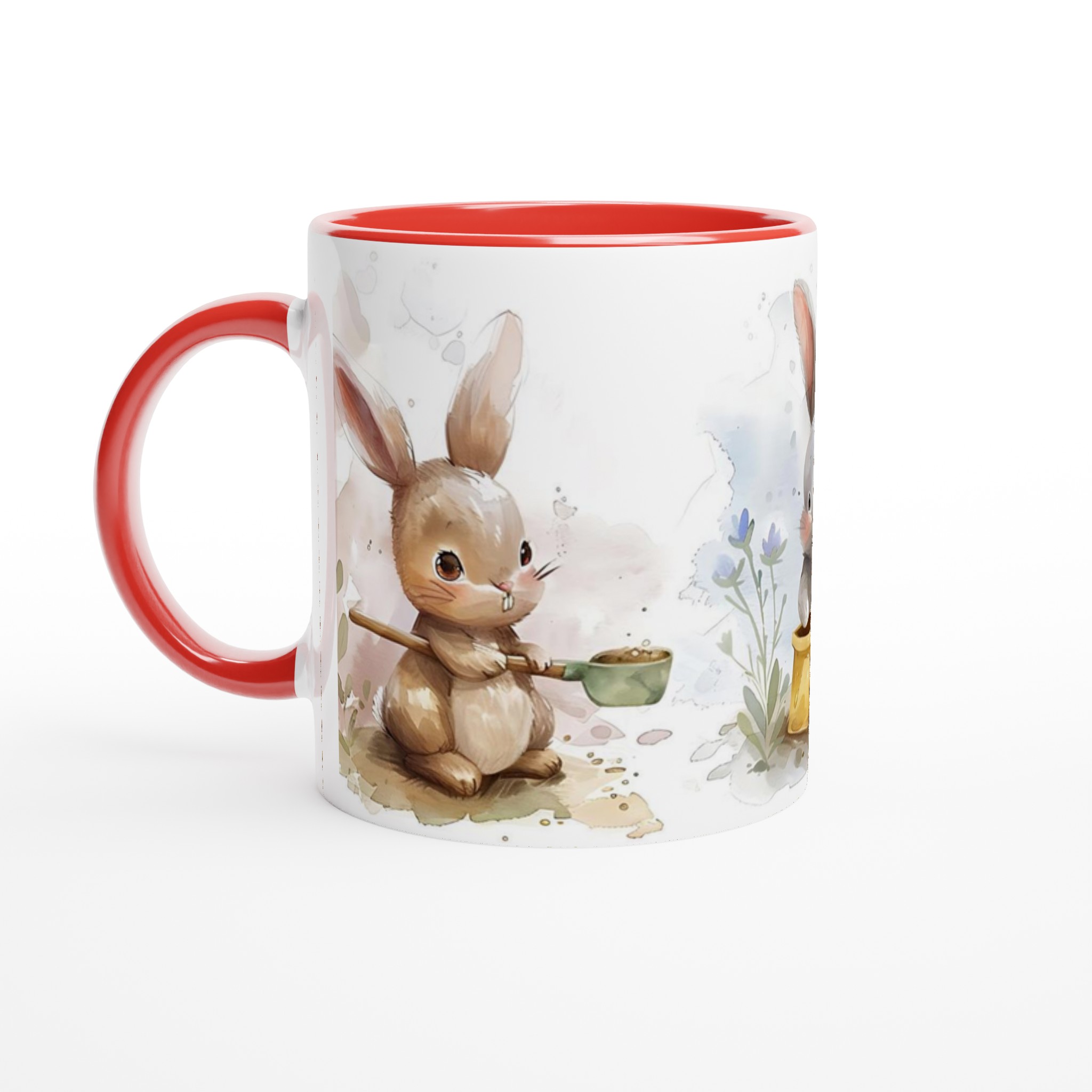 Söta Påskkaniner 11oz Keramisk Mugg – Charmig Akvarelldesign i Flera Färger 2 a1184877-2a1e-40d9-a13b-378fd889358c