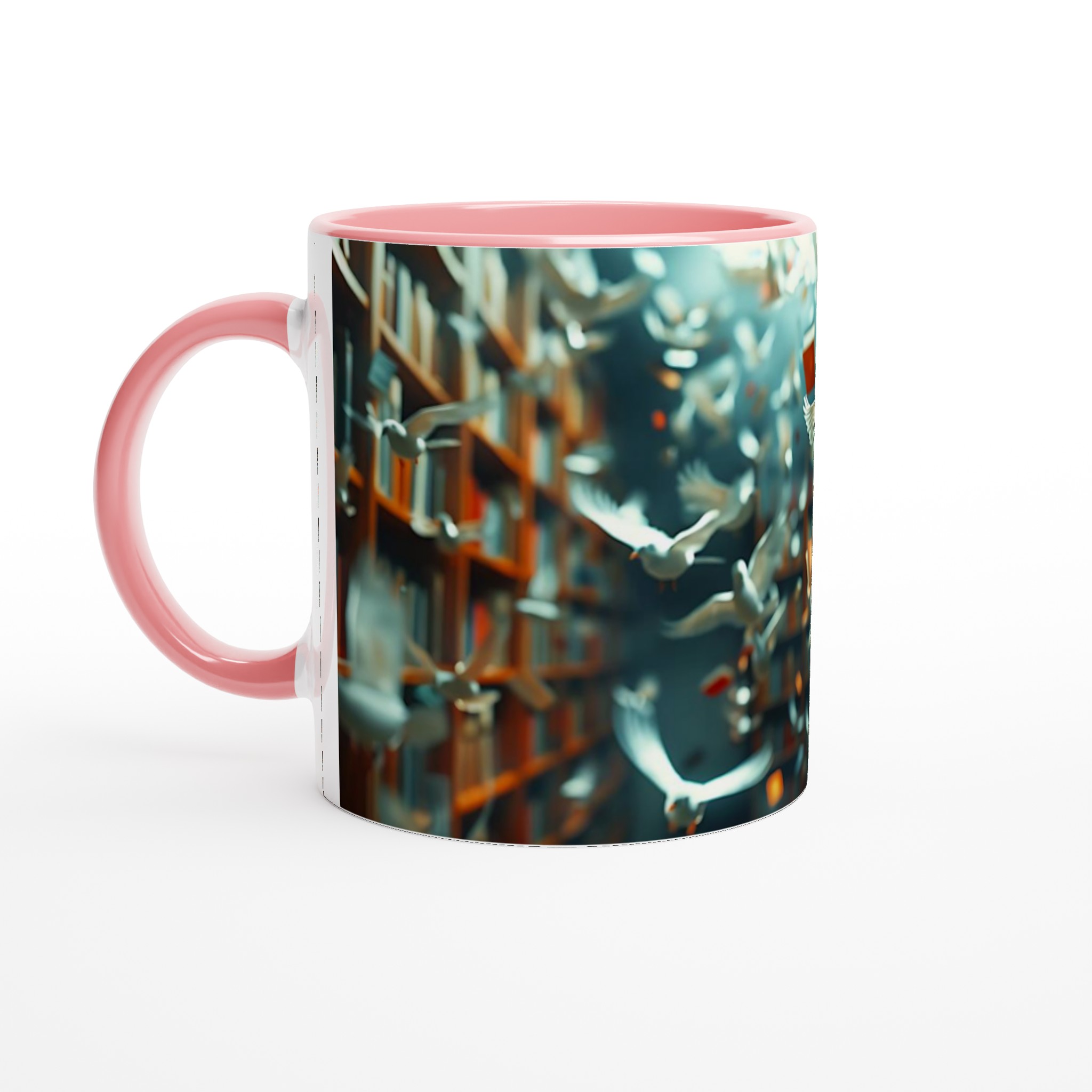 Magiska Flygande Böcker Mugg – 11 oz Keramisk Mug för Litteraturälskare i Valfri Färg 6 a130692c-ecfc-49ed-83b6-5af998b7e531