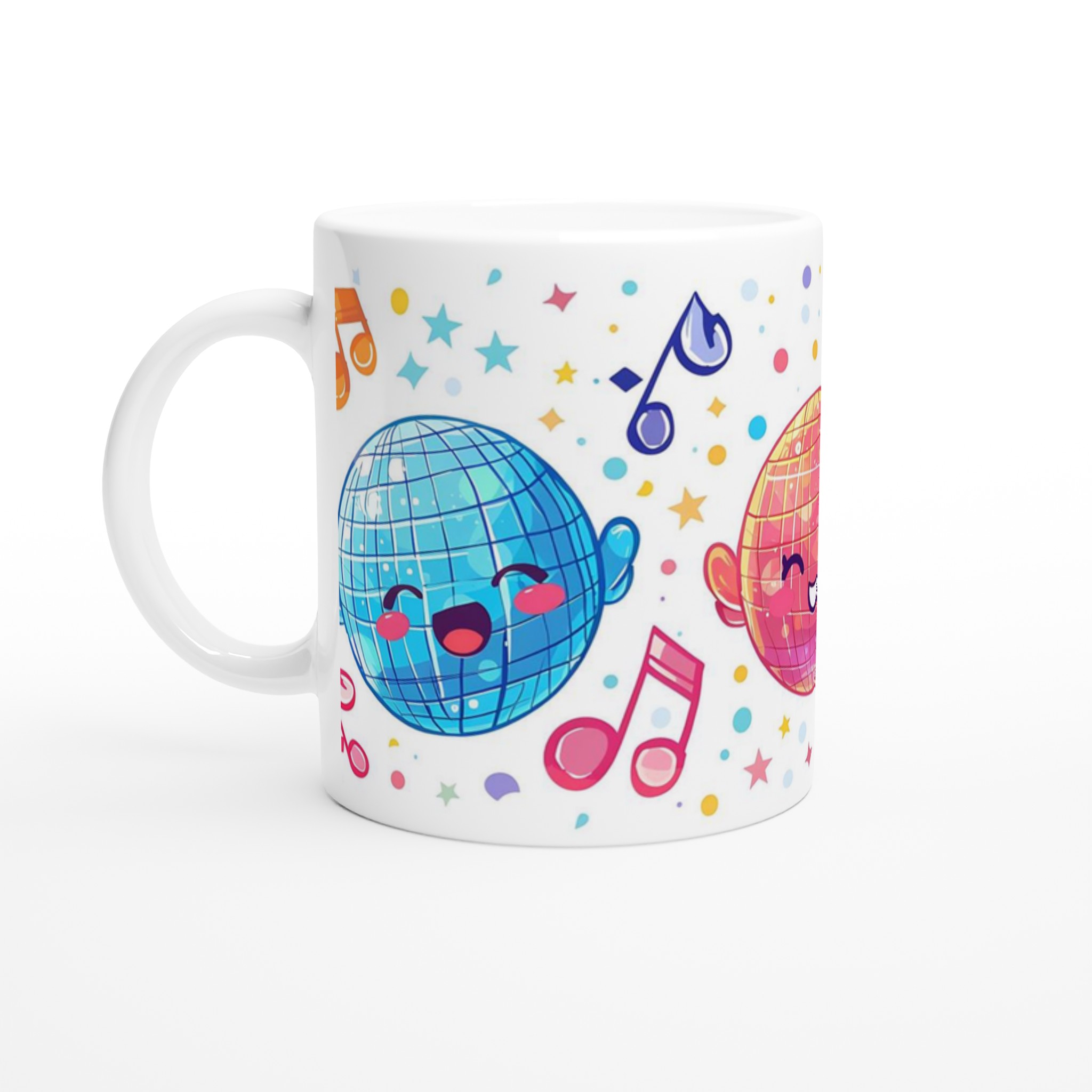 Disco Party Keramikmugg - Charmig & Färgglad 11oz Kaffekopp för Dansälskaren 1 a13ac933-3ed0-49fa-959f-9e71a84995ef