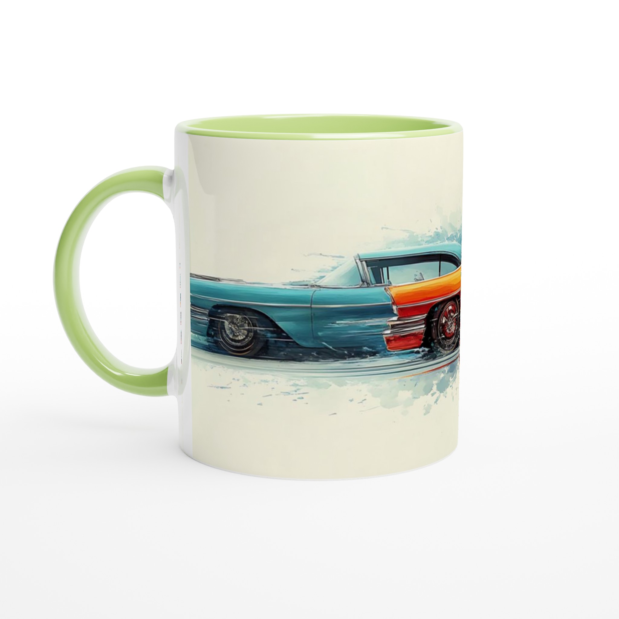Klassiska Bilar Akvarell Mugg - Vintage Fart & Färg på 11oz Keramik 7 a16f28be-e4d8-4583-8472-42d7d89673e5