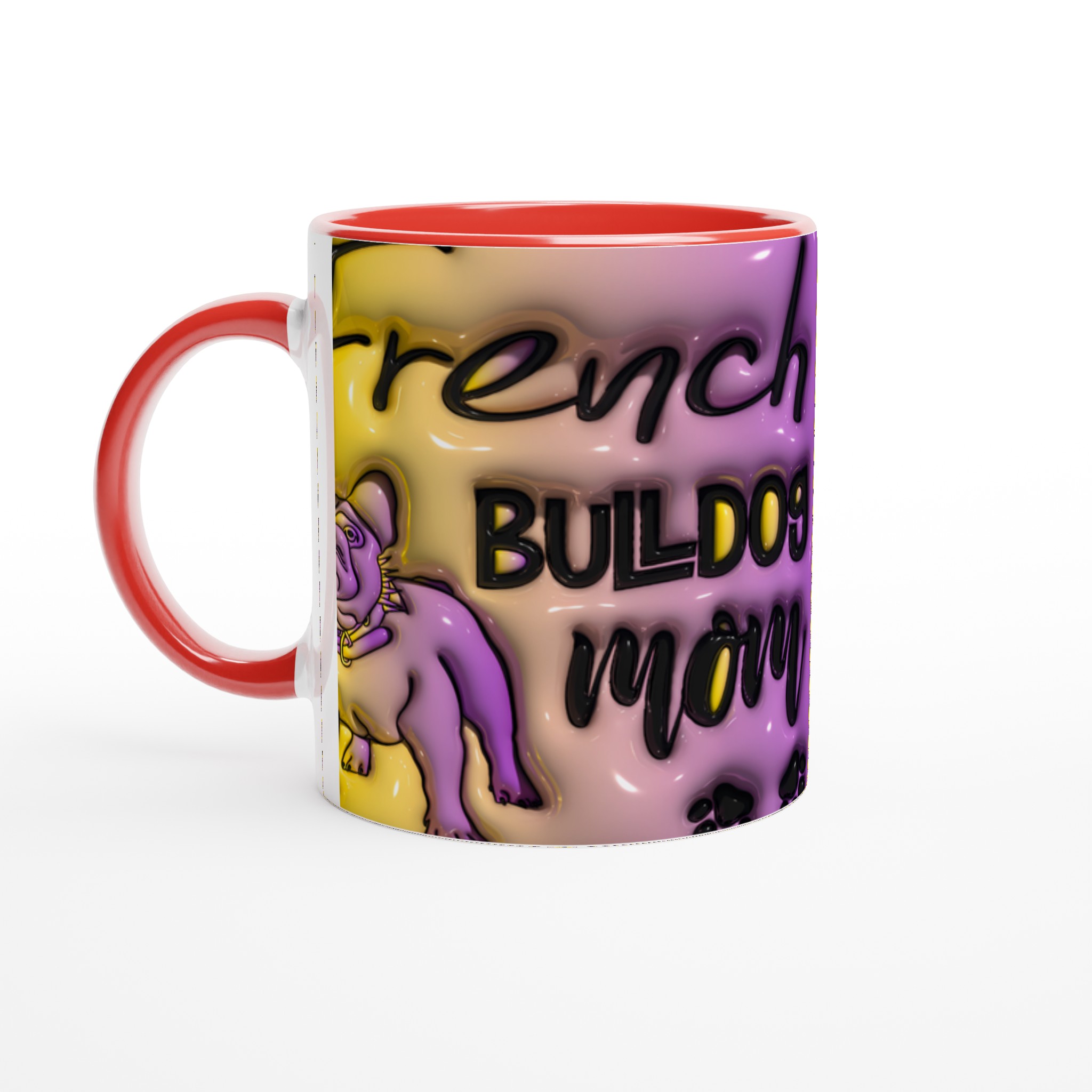French Bulldog Mom Keramisk Mugg – Unik Design i Klara Färger för Kaffeälskare 2 a233c2bd-293b-4d7f-a029-f4756059cd9c