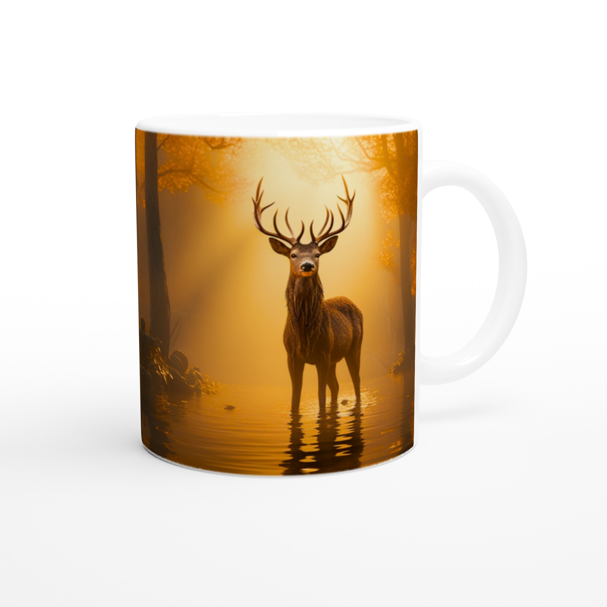 Majestätisk Älg i Morgondimma - Premium Keramikmugg i ditt Val av Färg 9 a262d939-2f31-47d8-9e4f-f9464e0f5847