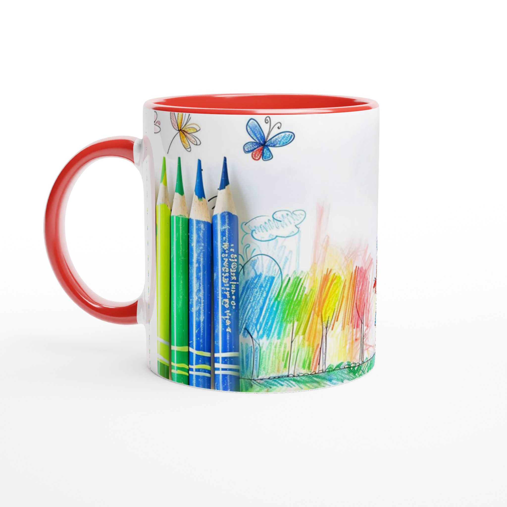 Kreativ Mugg med Tecknad Konstnärstjej – 11 oz Keramisk Kaffemugg i Din Favoritfärg! 2 a26493bf-b7f8-4ca8-b592-033b970fd22d