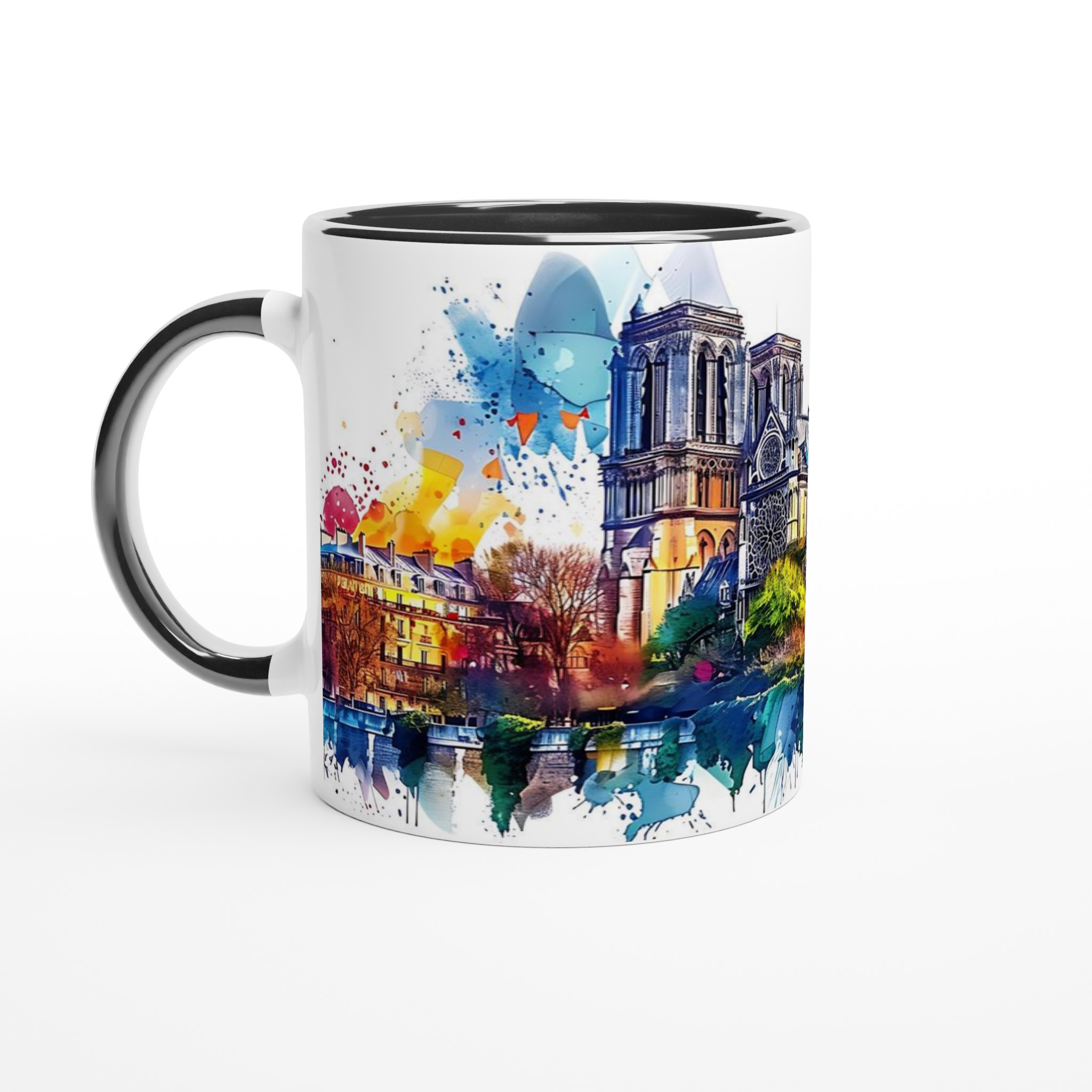 Färgsprakande Notre Dame Mugg – Akvarell Konstverk för Kaffeälskaren i 7 Nyanser 7 a29b137c-4065-4f51-a711-220908f8f24d