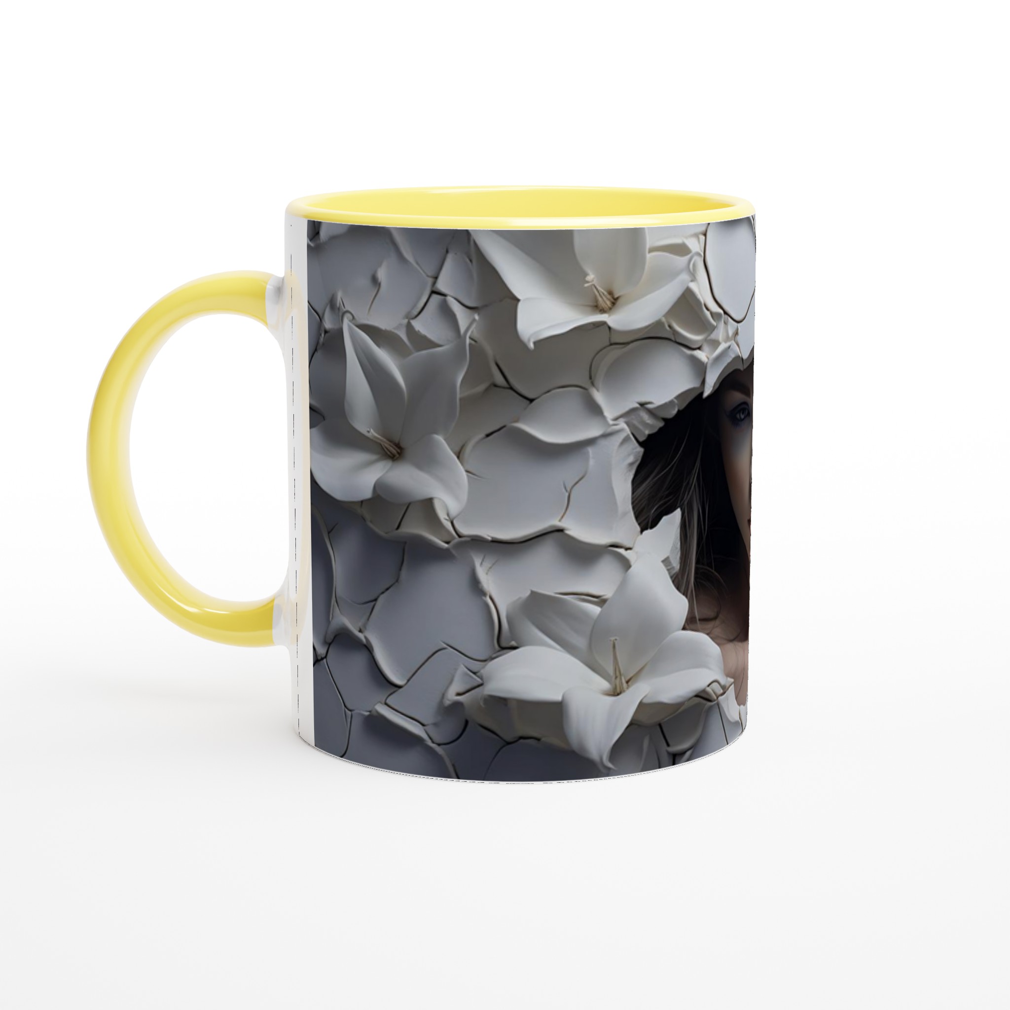 Konstnärlig Keramikmugg: Vacker Design med Blommor – Välj din Färg! 5 a2d6f3e3-0b69-4764-b7f2-3c70e7c8e35e