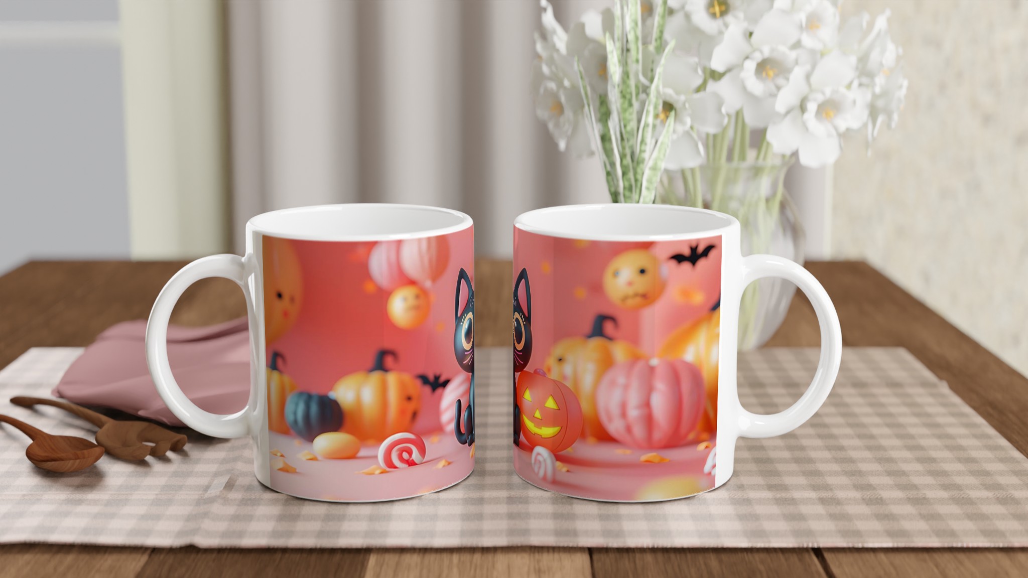 Söt Halloween Katt & Pumpa Mugg - Perfekt för Höstens Mys & Skrämmande Goda Drycker 10 a3095550-69a3-4f12-9109-d6c323cfda89