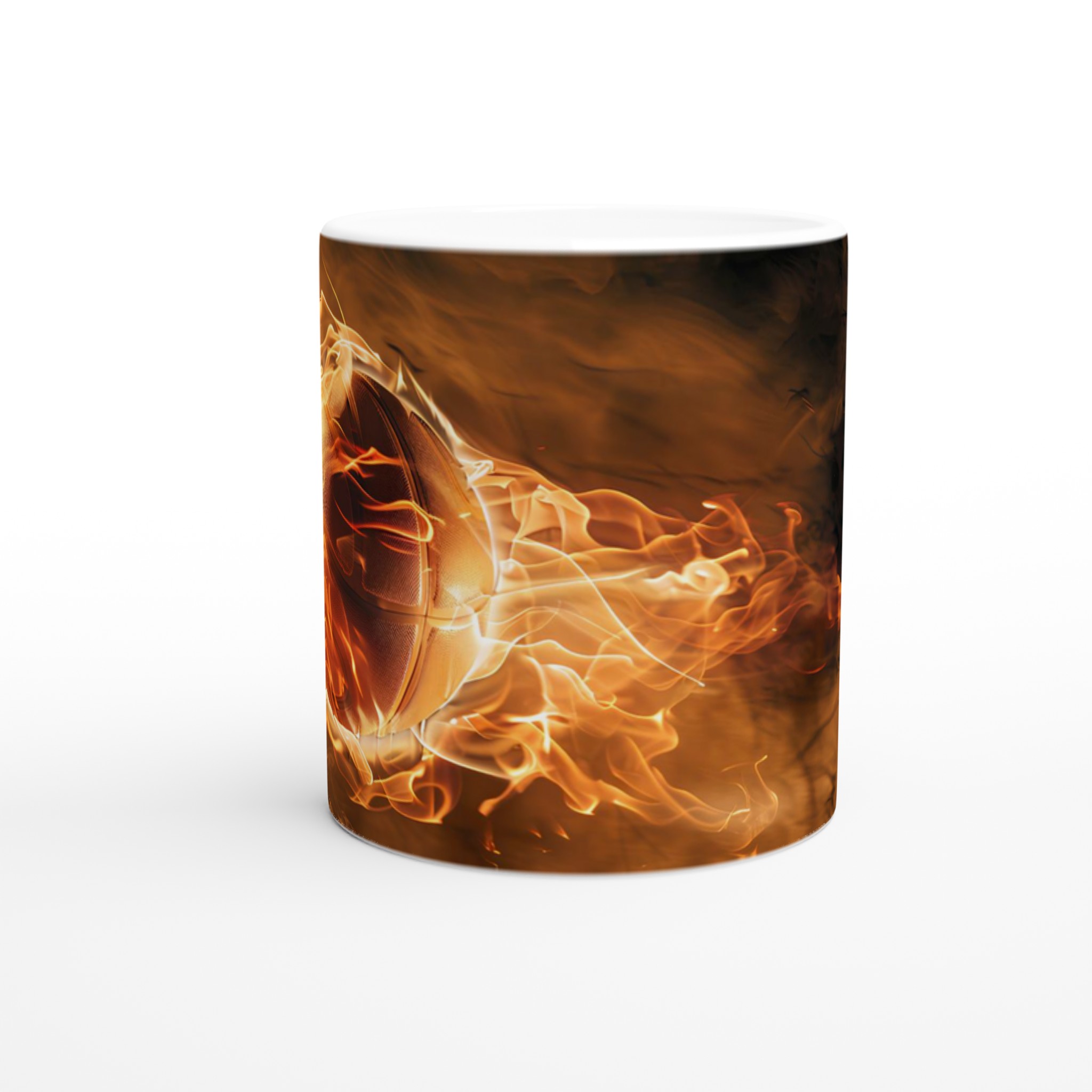 Fiery Basketball Keramikmugg - 11oz, Välj Din Färg! 8 a30ac8b5-fb73-4af3-8b6f-4320d8485793