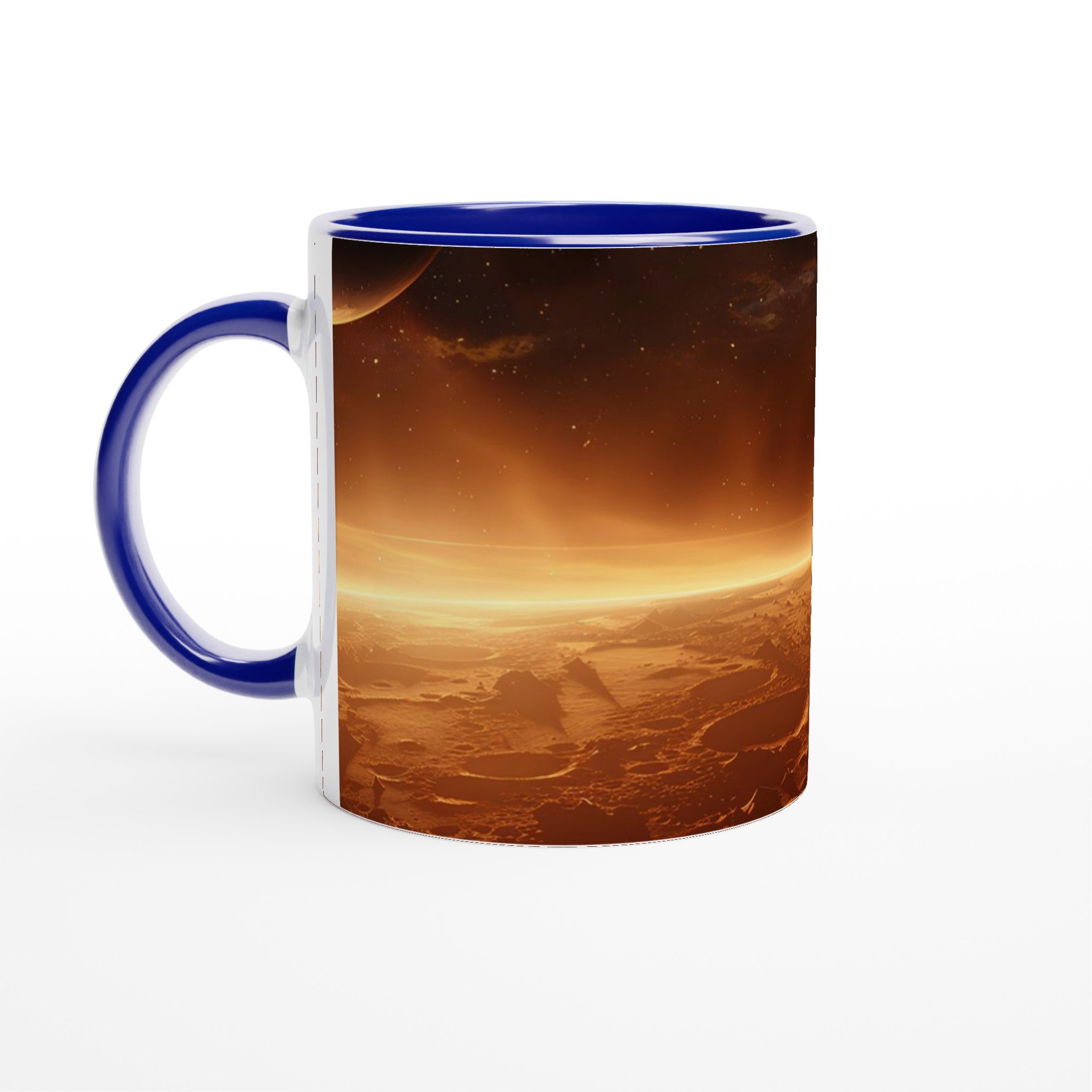Kosmisk Gryning: Planetariskt Landskap Keramikmugg - 11oz, Välj Din Färg! 4 a318afda-a8b7-4f9d-a36d-5d30981cbf98