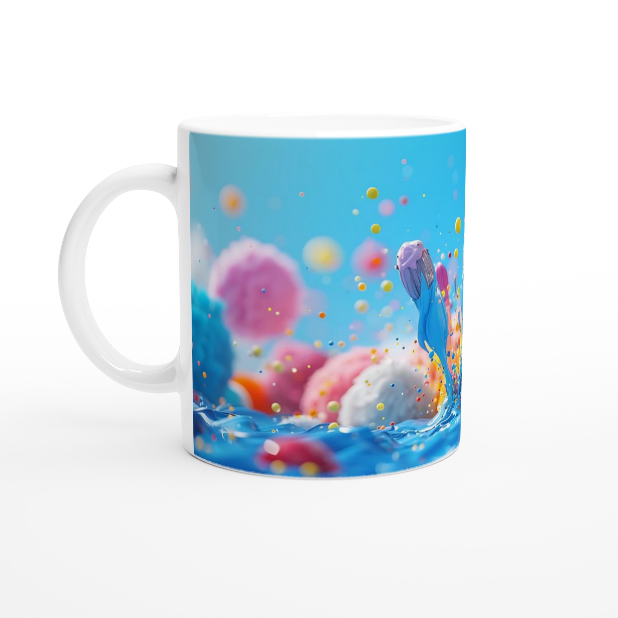 Färgsprakande 11oz Keramisk Mugg – Lekfull Design i Sju Glada Nyanser 1 a380ee2b-201d-4ad8-b9cc-a721246a830e
