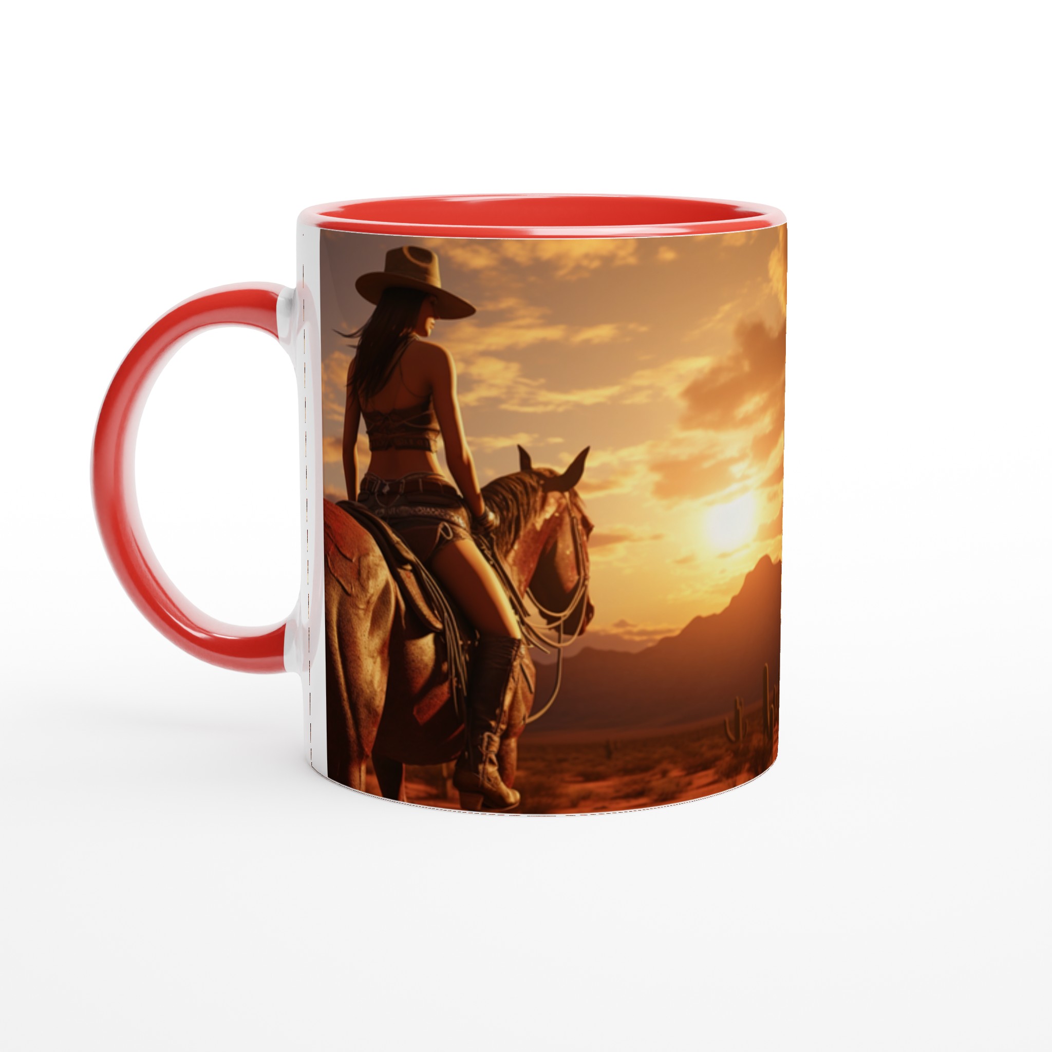 Western Sunset Riders – 11oz Keramikmugg i ditt val av sju livfulla färger 2 a3e06385-6806-46ed-bec0-b1e2233aff41