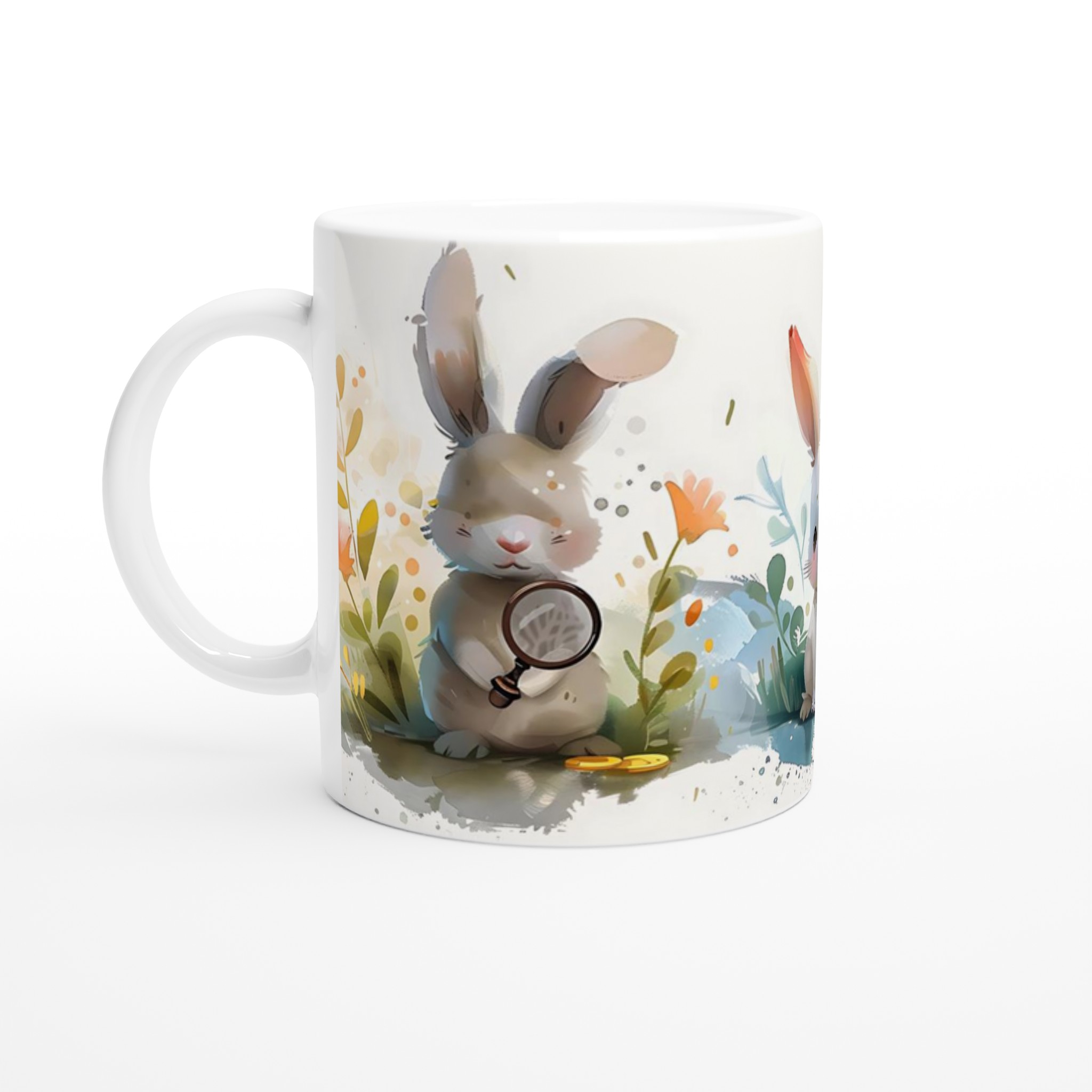 Söta Vattenfärgkaniner 11oz Keramisk Mugg – Välj bland 7 charmiga färger! 1 a3e95ffc-27a1-4162-8410-2d70276c62df
